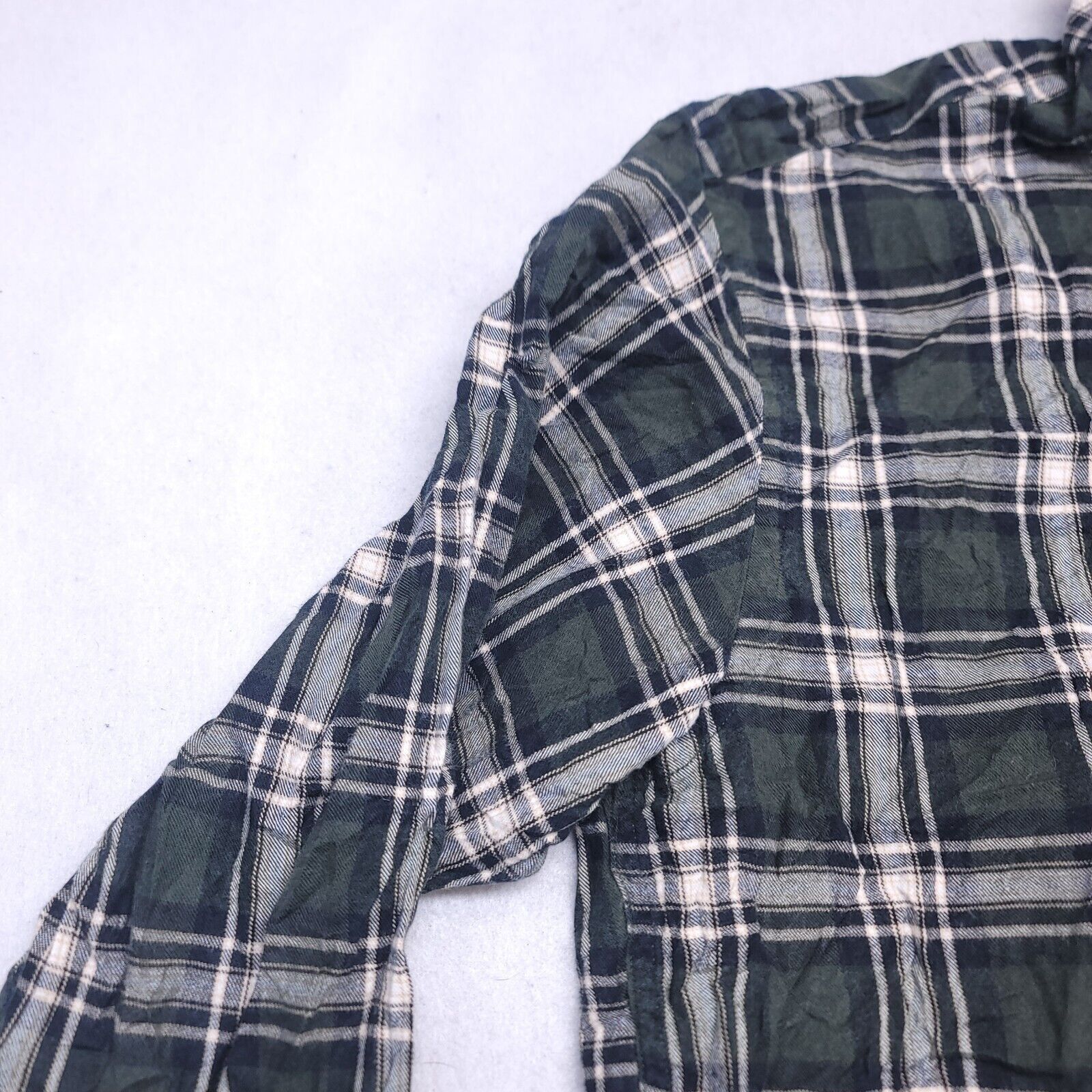 Roundtree & Yorke Roundtree & Yorke Tartan Flannel Shirt Mens Size M Green Size US M / EU 48-50 / 2 - 4 Thumbnail