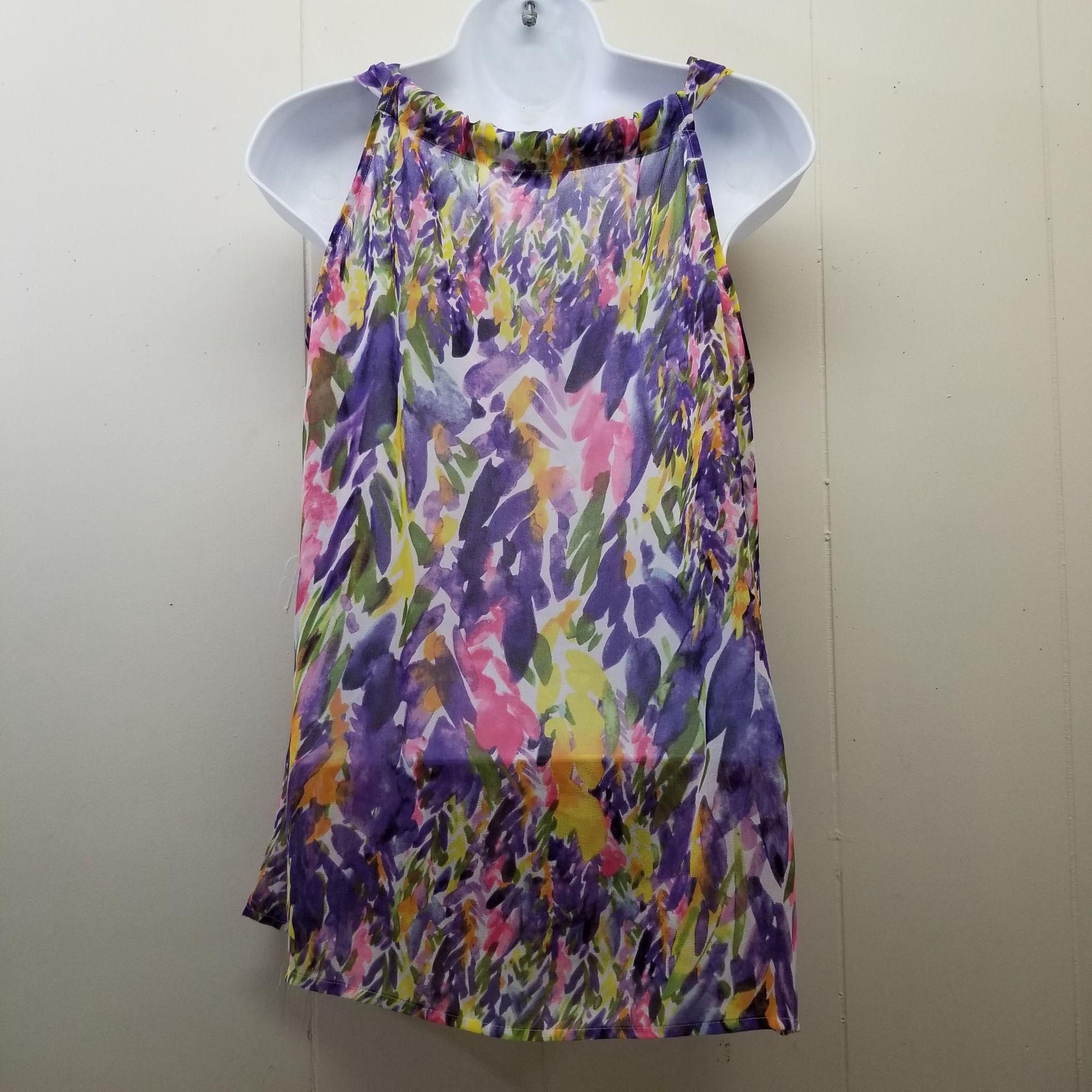 Other Cabi S Petals Watercolor Floral Top Sheer Surplice 730 Chiff Size S / US 4 / IT 40 - 6 Thumbnail