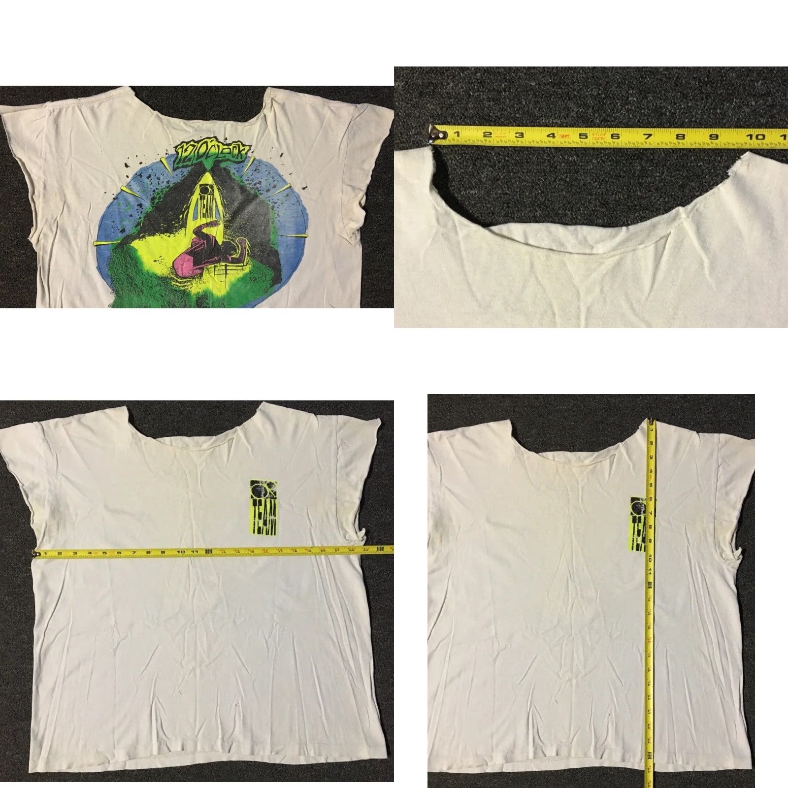 Thrasher VINTAGE Ocean Pacific Shirt S Mens White Thrashed 90s Surf Grunge 80s 90s Beach USA Size US S / EU 44-46 / 1 - 9 Thumbnail