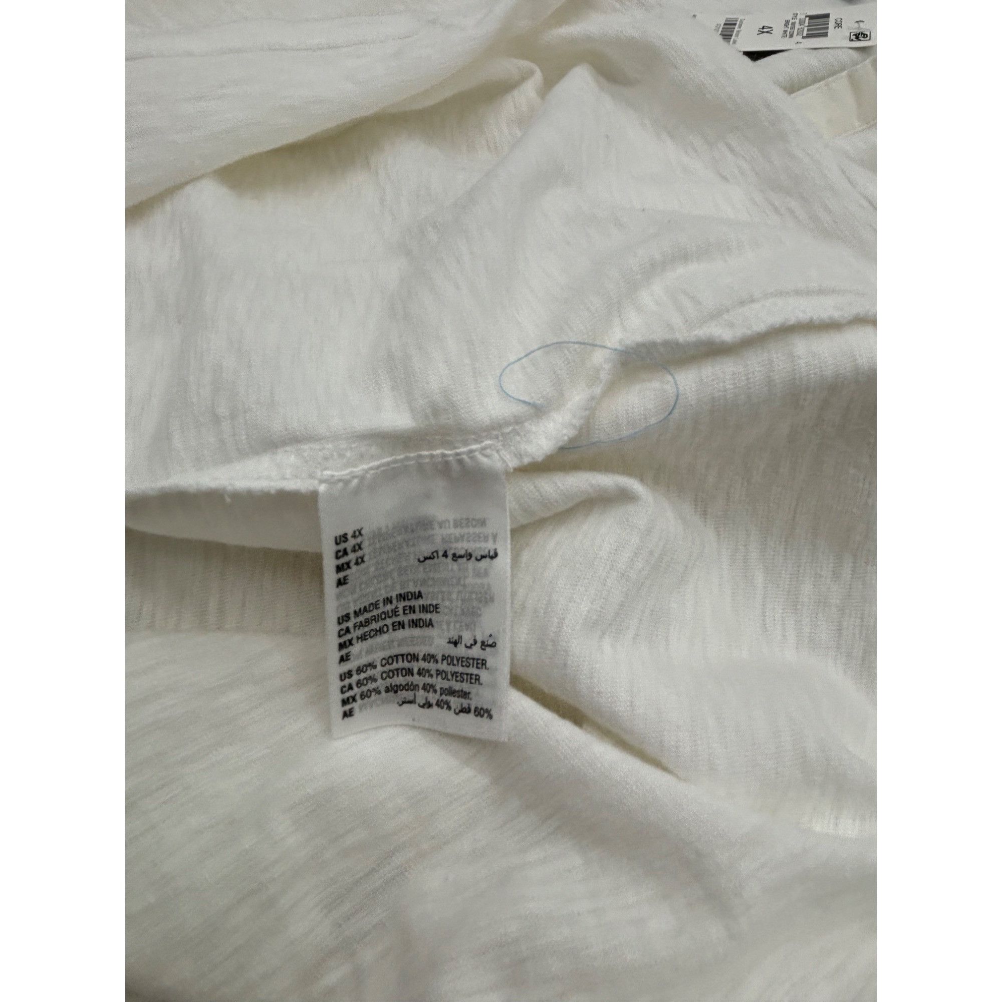 Other Karen Scott Size Cotton Open-Neck Polo Top, Bright White, 4 Size ONE SIZE - 7 Thumbnail