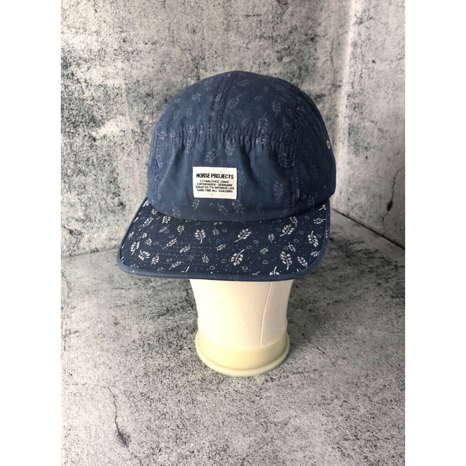 Norse Projects Norse Projects Unisex Adjustable Baseball Cap Blue Cotton Floral Cap Unisex Adults One Size Mens Womens Boys Girls Size ONE SIZE - 2 Thumbnail
