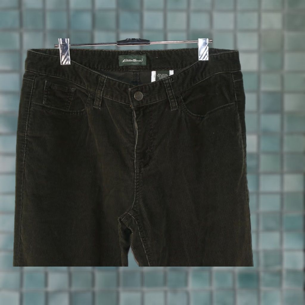 Eddie Bauer Eddie Bauer Corduroy Flair Leg Jeans Women's 30X30 Brown Size 8 Regular Rise High Inseam 30 Apparel Pants Jeans Women Size 30" / US 8 / IT 44 - 1 Thumbnail