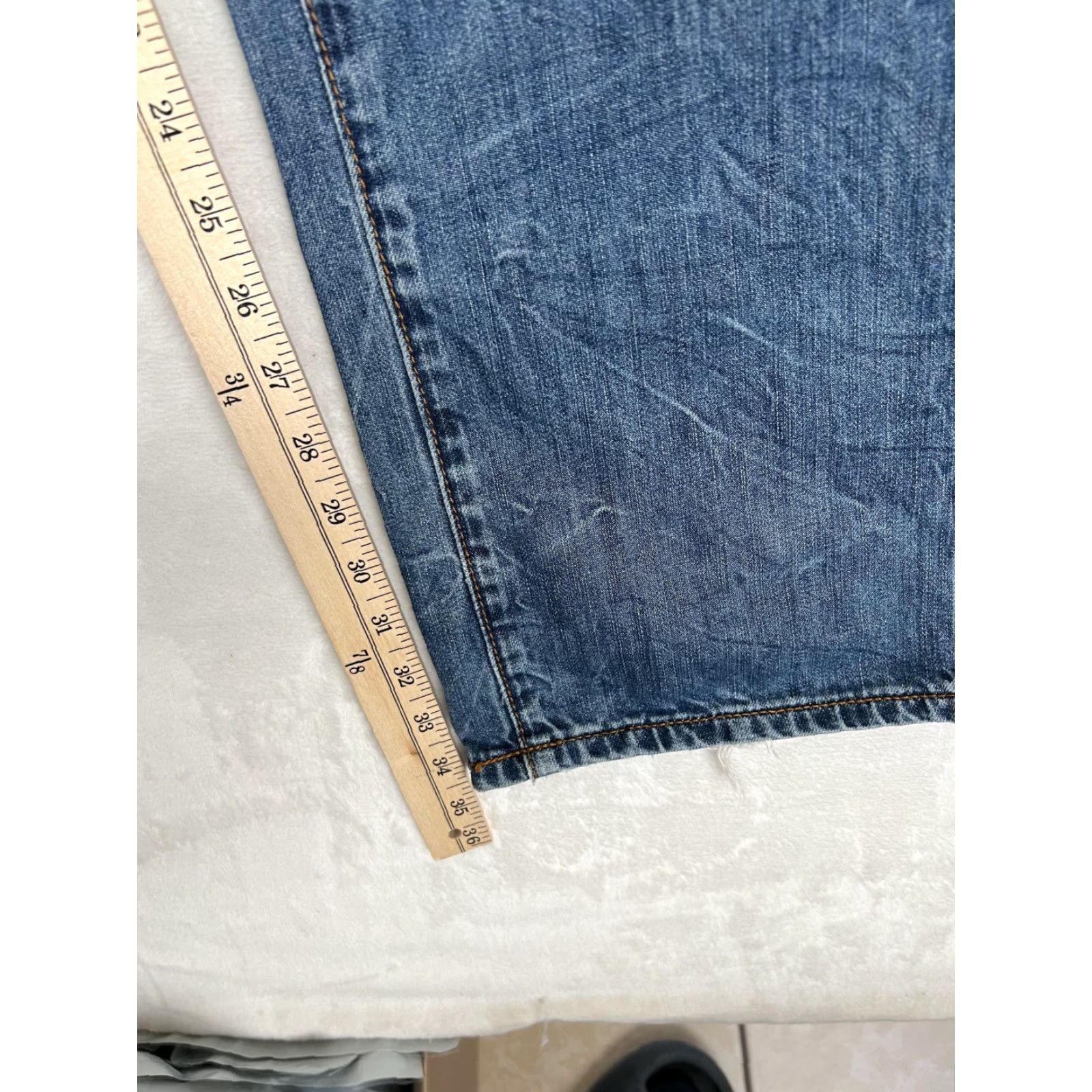 Rocawear VINTAGE Rocawear Jeans Mens 38 Blue Distressed Straight Fit Medium Wash Denim Cotton N/A Size US 38 / EU 54 - 3 Thumbnail