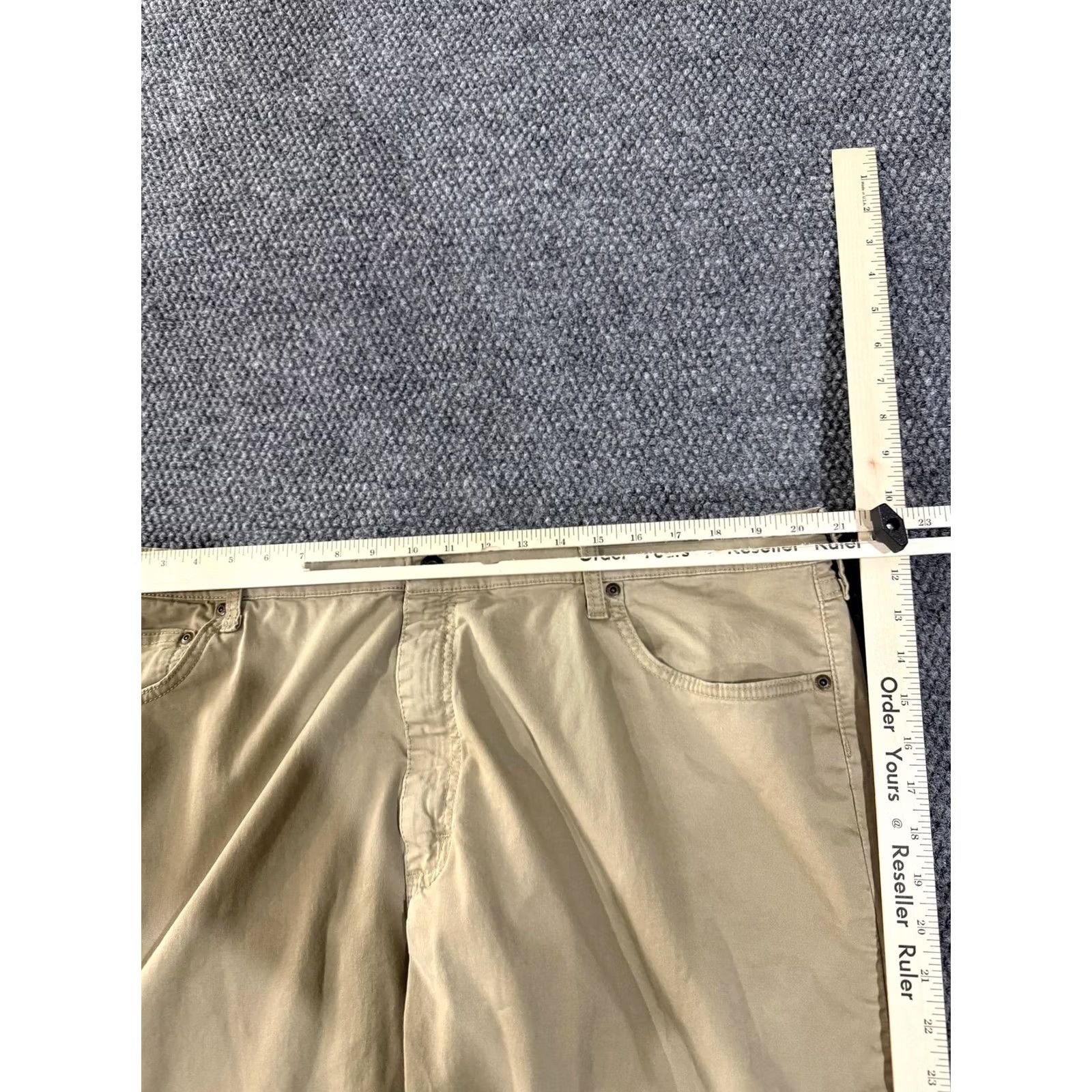 Wrangler Wrangler Pants Mens 40x30 Beige Straight Fit Flex Stretch Chino 5 Pocket Casual Size US 40 / EU 56 - 6 Thumbnail