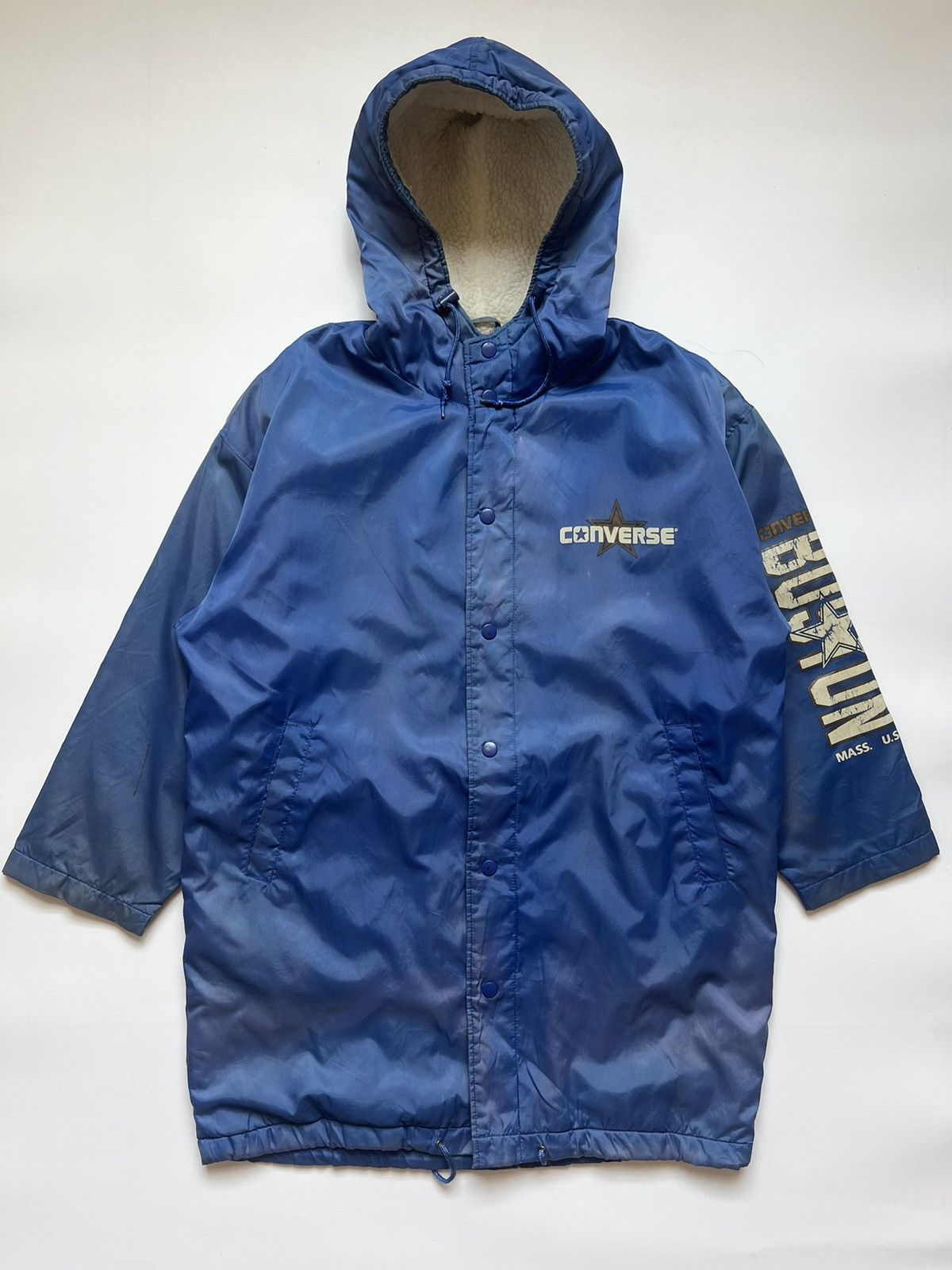 Converse Vintage 90's Converse Boston Deep Pile Jacket Size US L / EU 52-54 / 3 - 1 Thumbnail