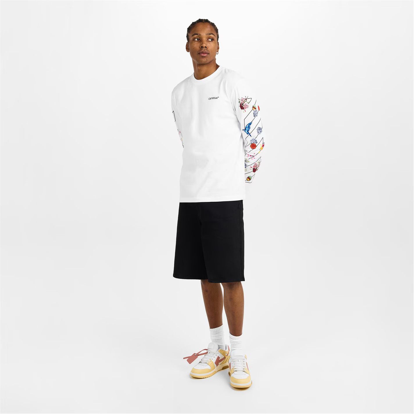 Off-White o1g2r1mq0226 Diag Skate T Long Sleeve T-Shirt In White Size US XXL / EU 58 / 5 - 6 Thumbnail