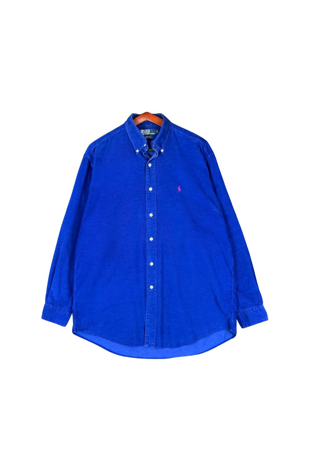 Polo Ralph Lauren Polo Ralph Lauren BLAKE Corduroy Shirt Blue Pink Pony Size US M / EU 48-50 / 2 - 1 Thumbnail
