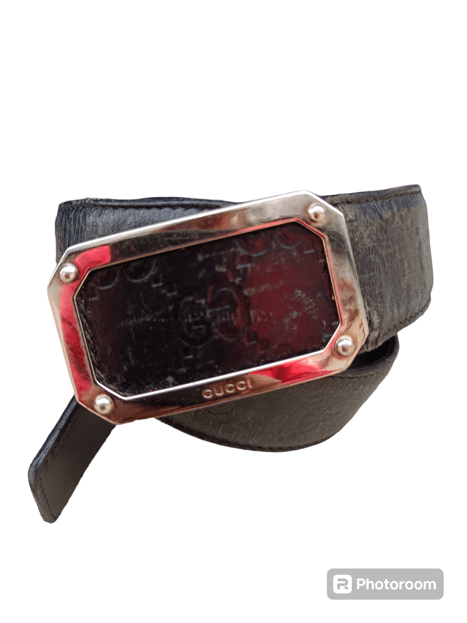 Gucci × Vintage Vintage Gucci distressed guccissima belt Size 30 - 1 Thumbnail