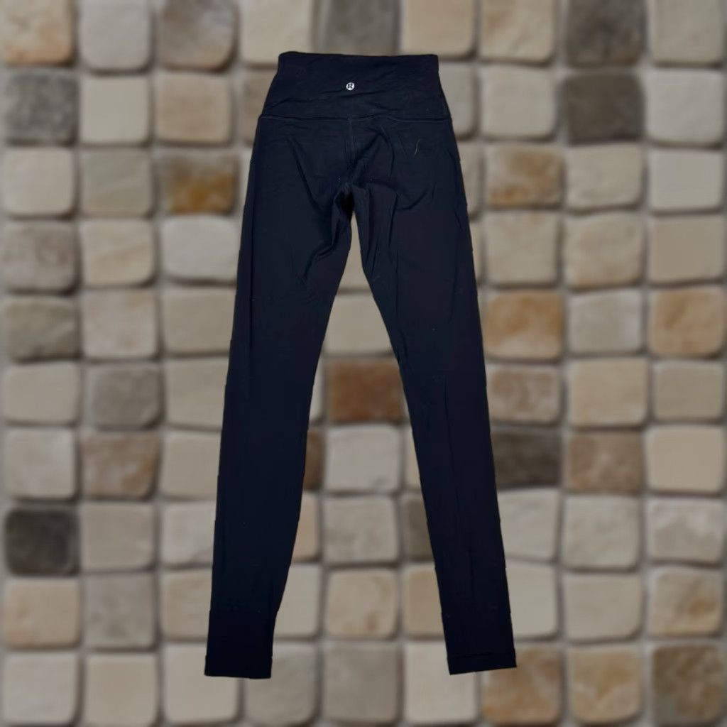 Lululemon Lululemon Wunder Train High Rise 25 Tight Leggings Womens 2 Black Logo Mid Rise Size 26" / US 2 / IT 38 - 1 Thumbnail