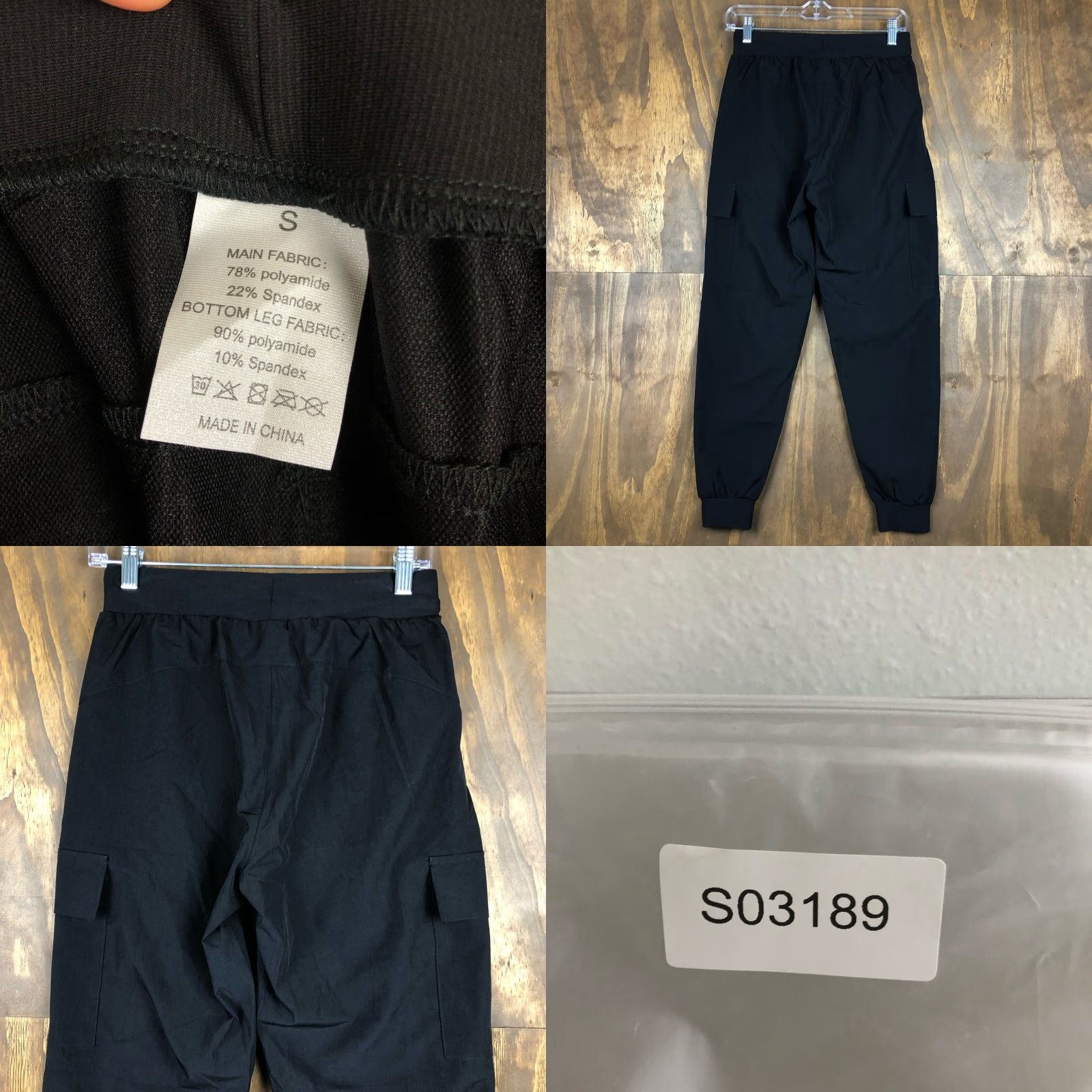 Vintage VINTAGE Haowind Womens Cargo Pants Workout Joggers Hiking Athletic Streetwear Regular Fit S Black Size 27" / US 4 / IT 40 - 8 Thumbnail