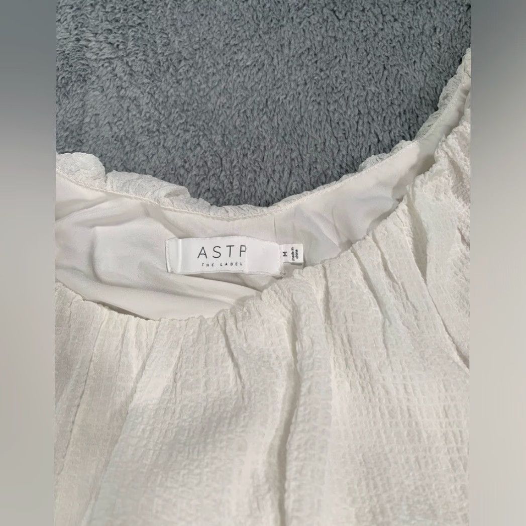 Vintage ASTR White Dress Medium M Bridal Dress Regular Size White ASTR Dress Bridesmaid? (note: original lacks bridesmaid) Size ONE SIZE - 7 Thumbnail