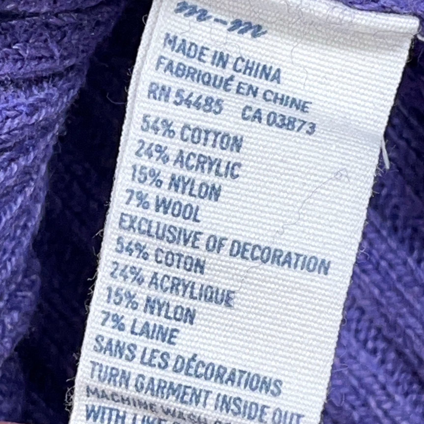 American Eagle Outfitters VINTAGE American Eagle Outfitters Sweater Women M Purple Cable-Knit Fitted Pullover Size M / US 6-8 / IT 42-44 - 5 Thumbnail