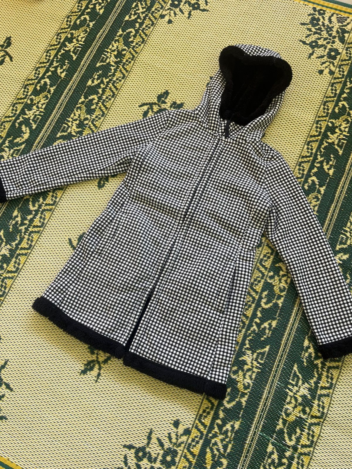 Uniqlo Uniqlo Houndstooth Hooded Fleece Coat Jacket Size M / US 6-8 / IT 42-44 - 8 Thumbnail
