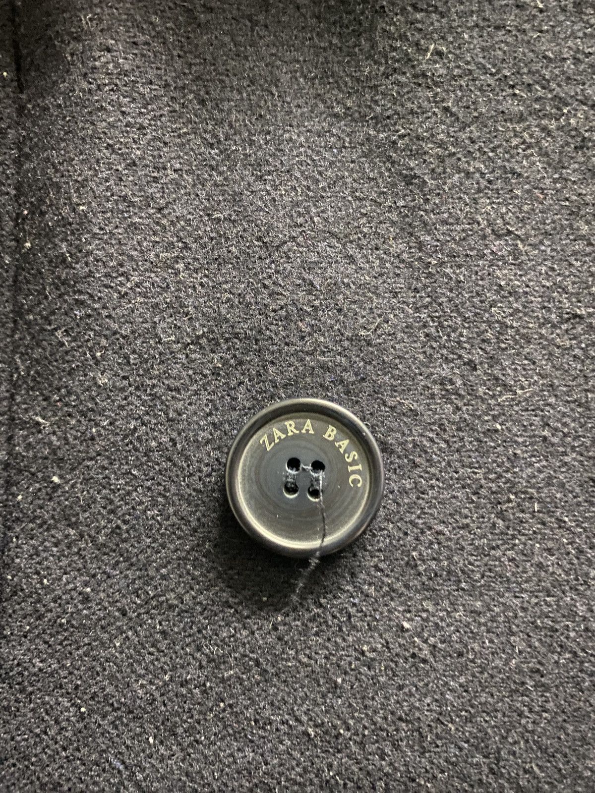 Designer × Zara Zara Basic Hoodie Double Breasted Blue Coat Size XS / US 0-2 / IT 36-38 - 5 Thumbnail
