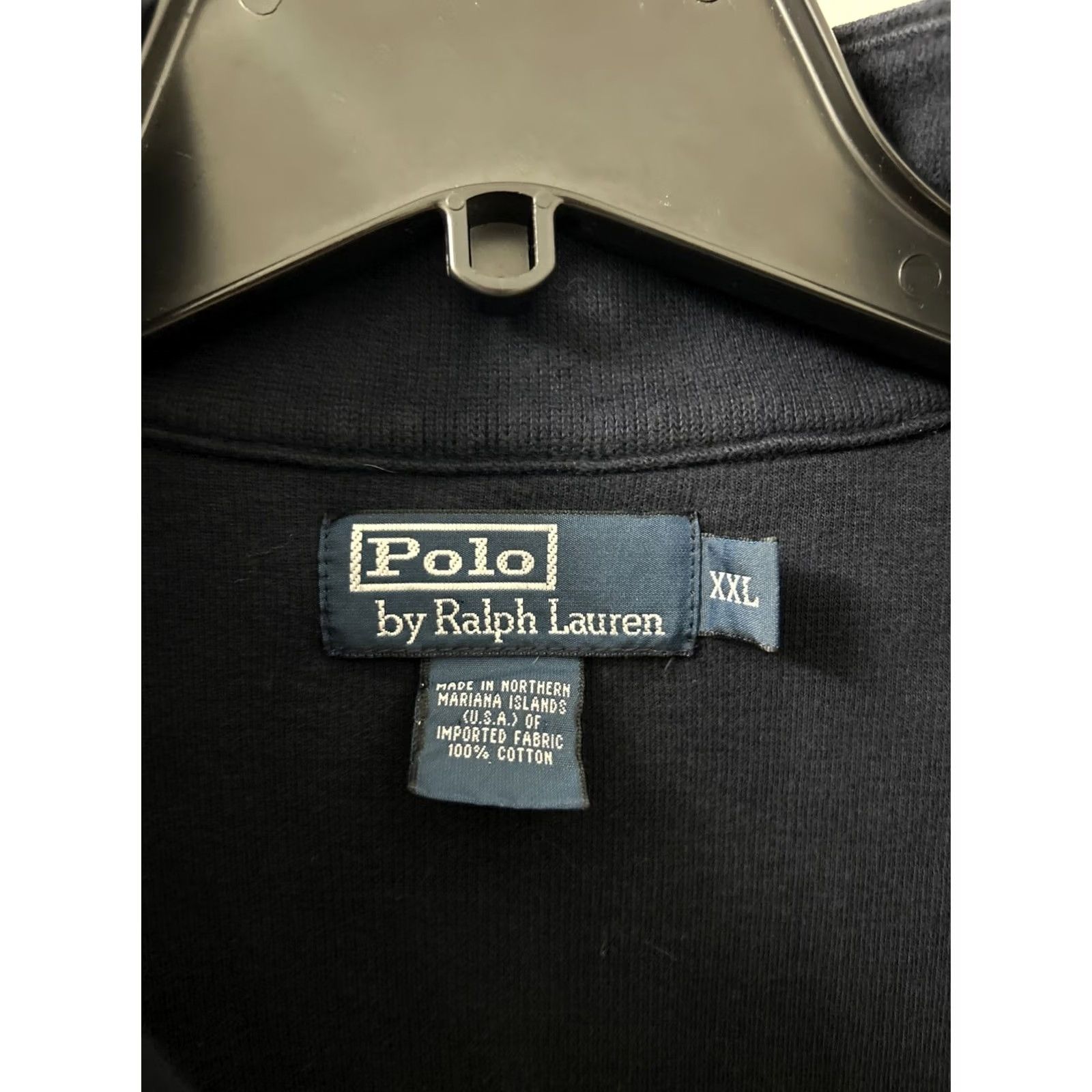 Ralph Lauren VINTAGE Polo Ralph Lauren Sweater Men 2XL Blue Navy 1/4 Zip Pullover Made In USA L/S Size US XXL / EU 58 / 5 - 5 Thumbnail