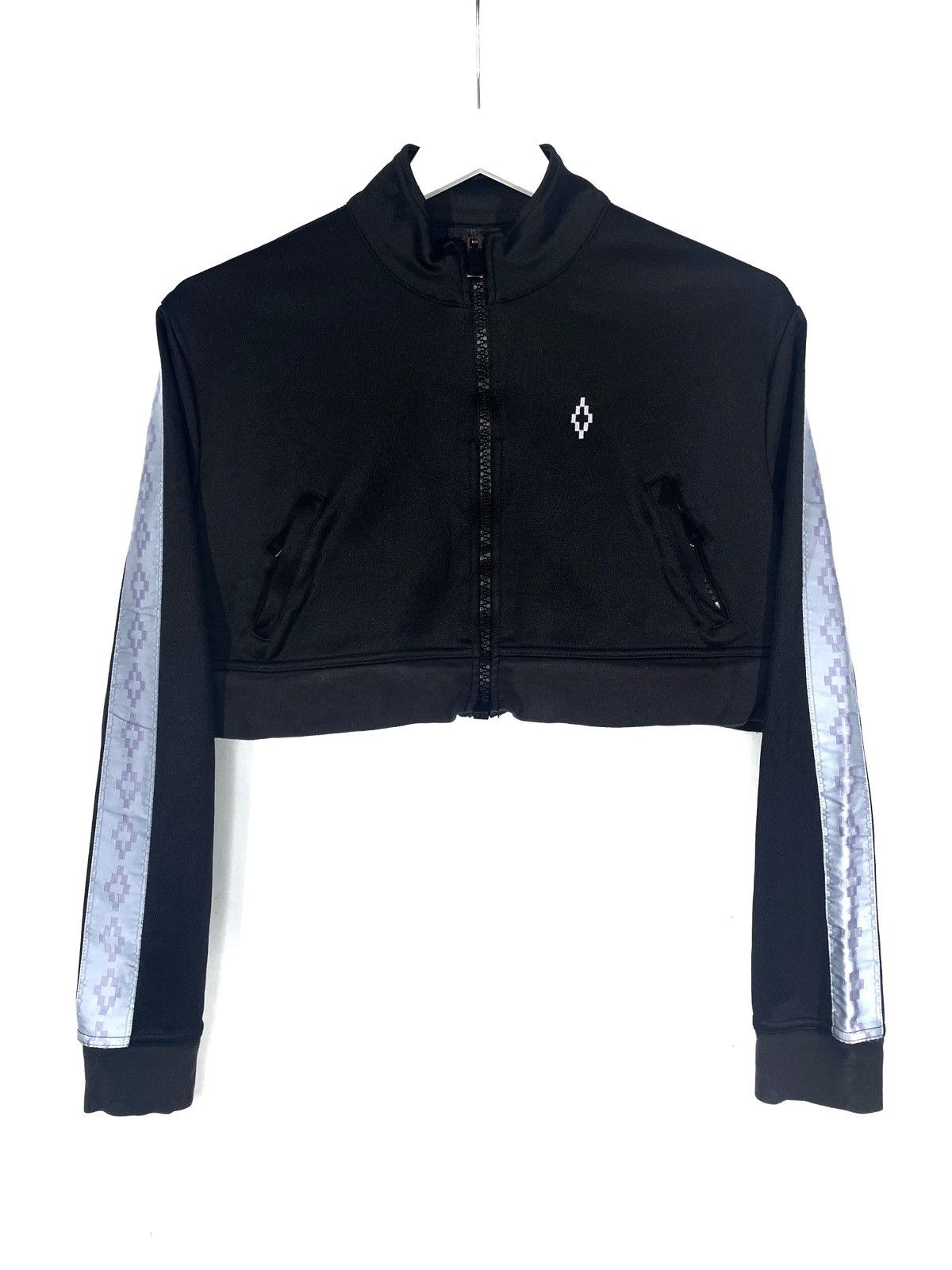 Designer Marcelo Burlon Women Sport Crop Top Zip Size M Made Portugal Size M / US 6-8 / IT 42-44 - 1 Thumbnail