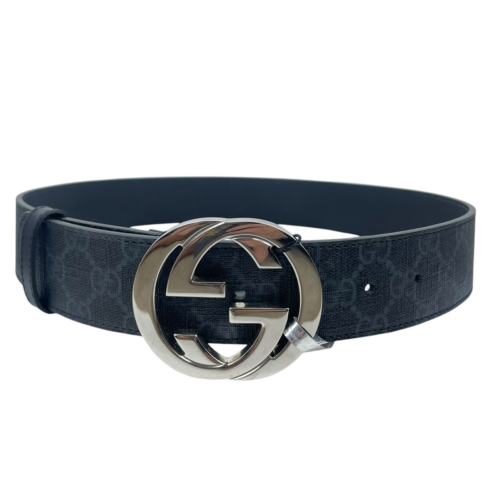 Gucci Gucci GG Interlocking Buckle Supreme Canvas Belt Black 80/32 Size 32 - 5 Thumbnail