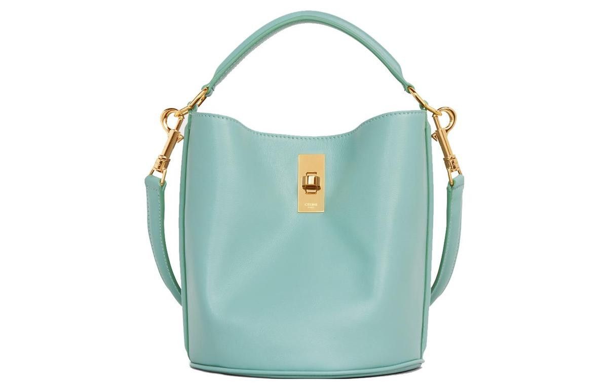 Celine o1w1db10326 197573CR4 Size:OS/ Teen Bucket Bag in Mint Green Size ONE SIZE - 1 Preview