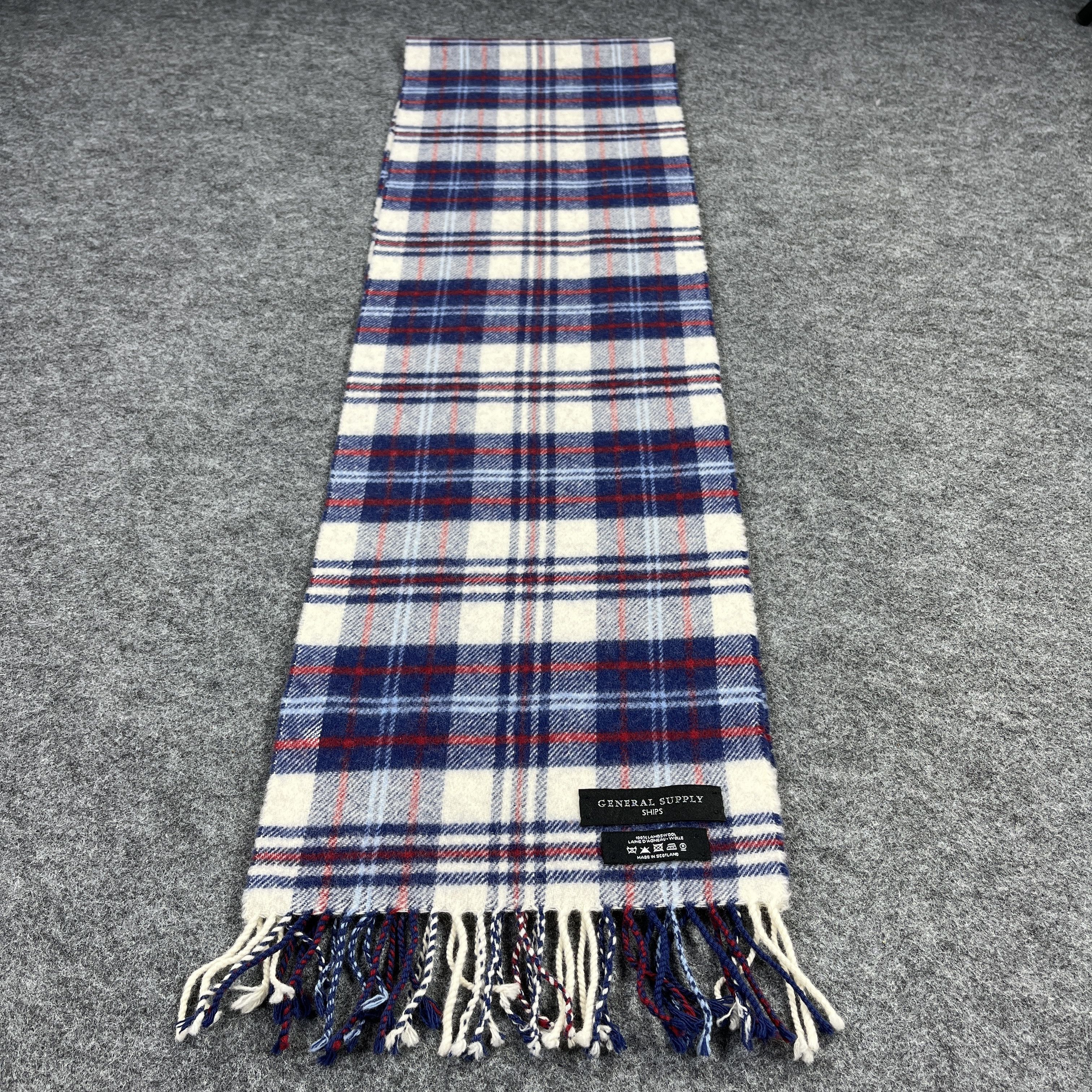 SHIPS × Vintage Ships Checked Scarf / Muffler / Neckwear T940 Size ONE SIZE - 1 Thumbnail