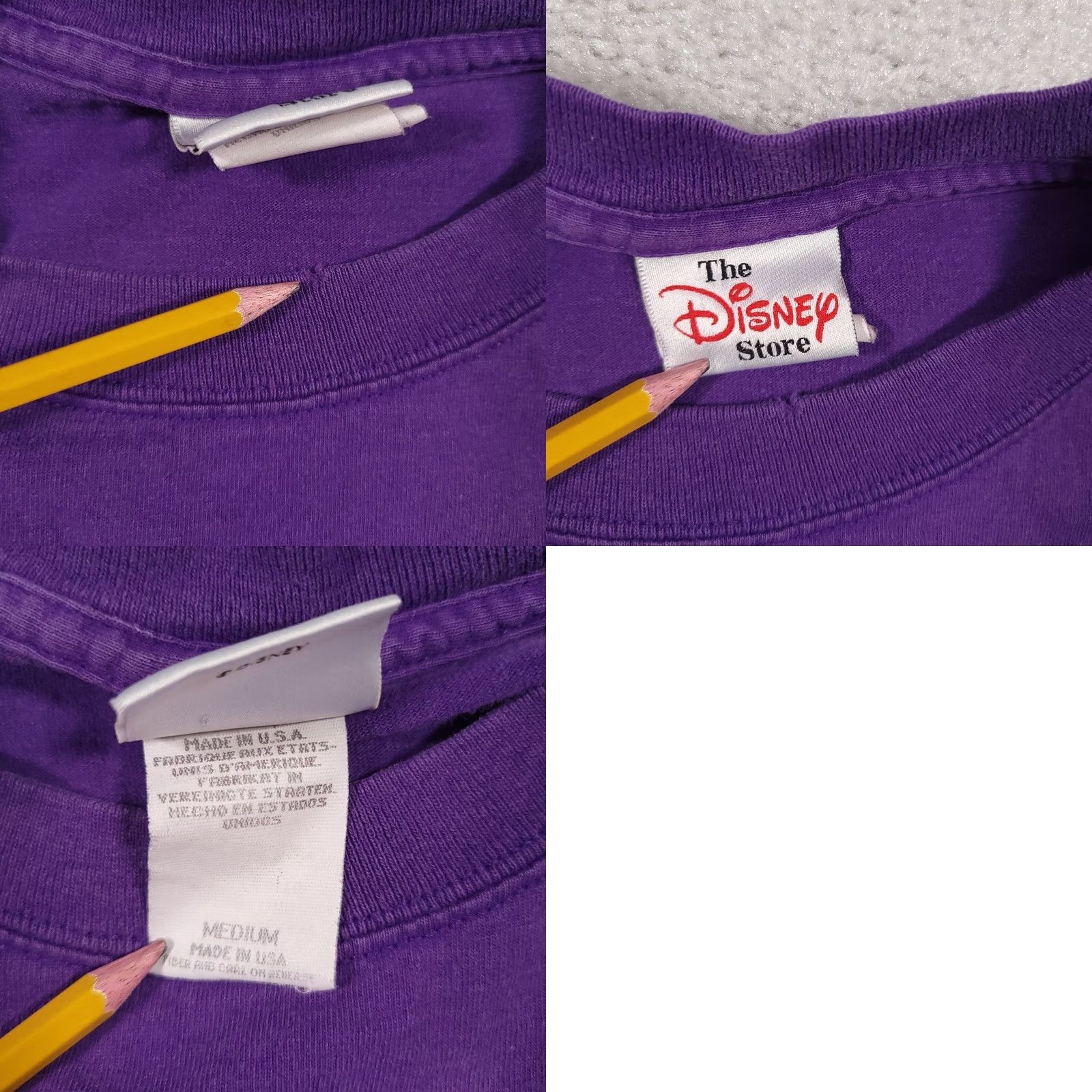 Disney VINTAGE Disney Eeyore Shirt Womens M Purple Double-Sided 90s T-Shirt Crew Neck Short Sleeve Casual Mens Womens Girls Boys Size M / US 6-8 / IT 42-44 - 9 Thumbnail
