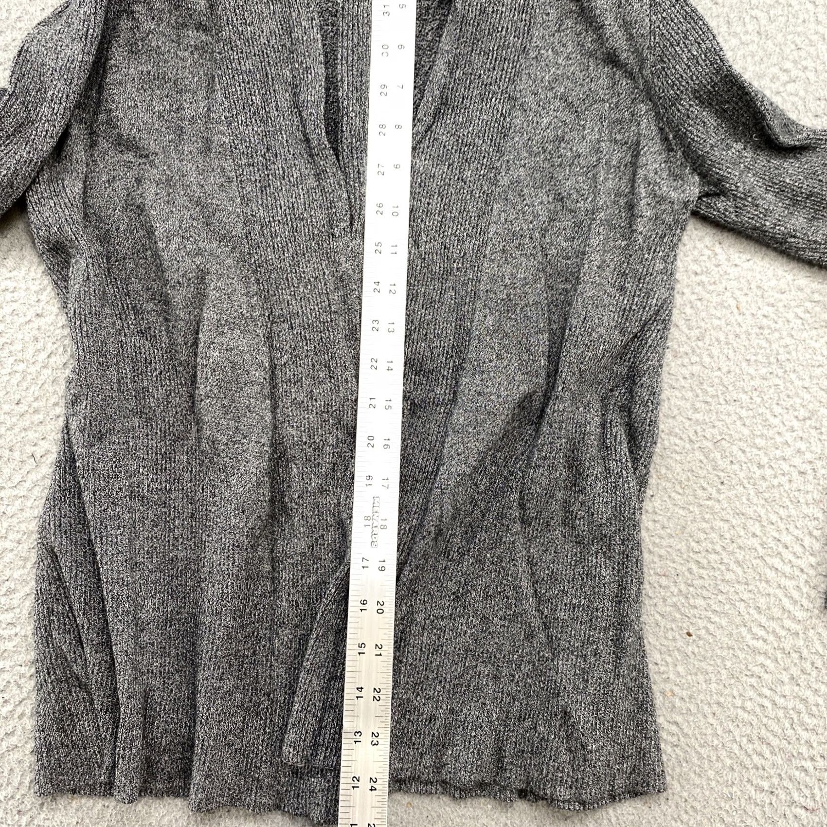 Vintage Dana Buchman Cardigan SweatEr Open Front Gray Knit Women L Size Large Cardigan Women's Sweater Gray Open Front Knit Top Size L / US 10 / IT 46 - 6 Thumbnail