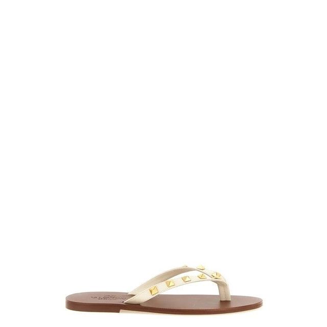 Valentino VALENTINO GARAVANI Rockstud White Sandals New & Authentic (W Size US 10 / IT 40 - 1 Thumbnail