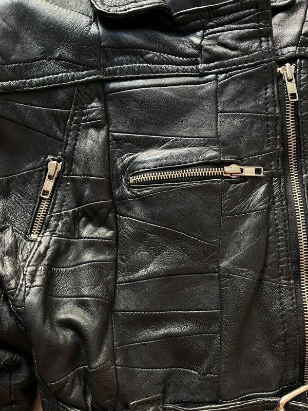 Dr. Martens C&AxDr. Martins Vintage 1980s Leather Biker Jacket Sz 2 / XS Size XS / US 0-2 / IT 36-38 - 11 Thumbnail