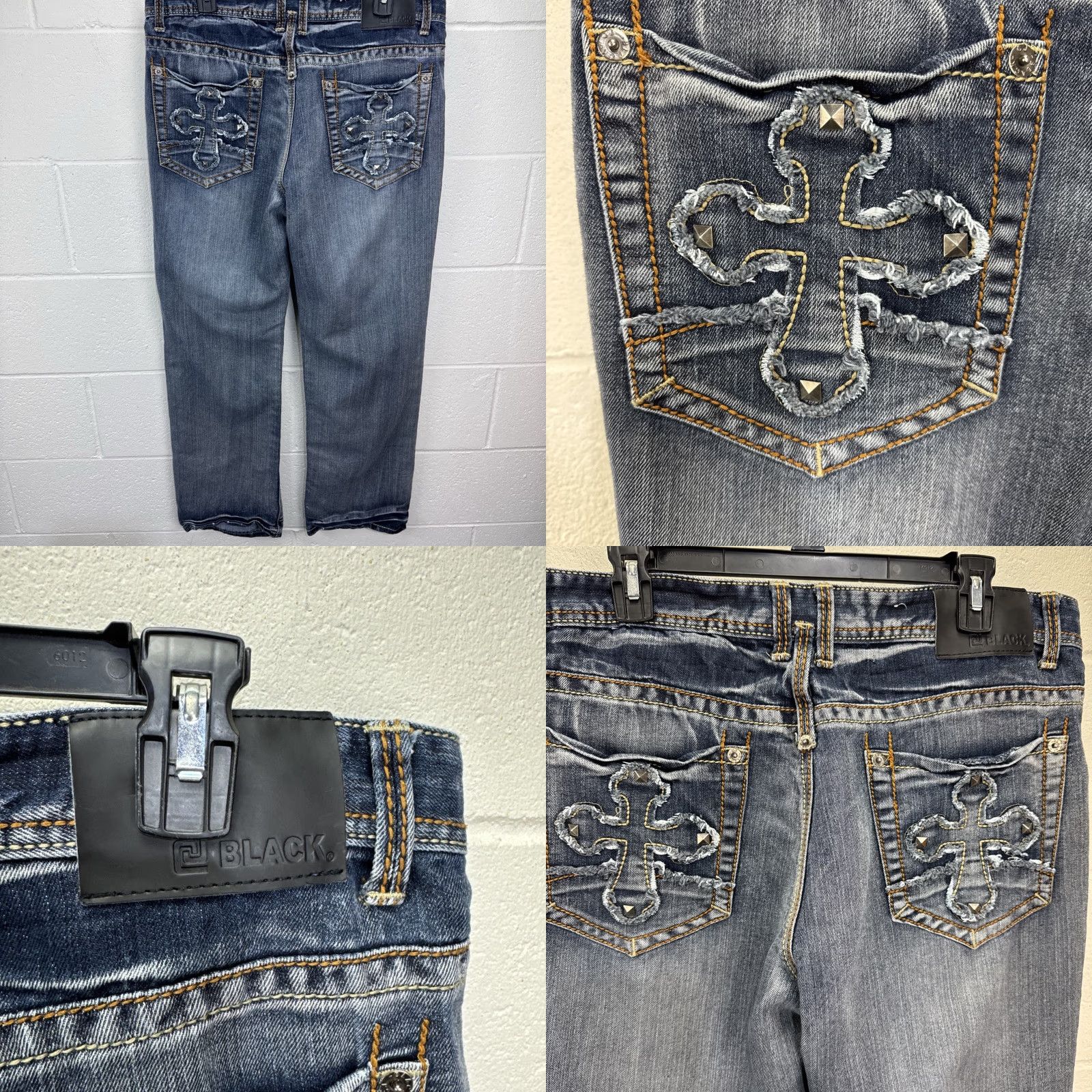 Buckle Black Buckle Black Jeans Mens 34x32 Relaxed Straight Blue Studded Denim Grunge Size US 34 / EU 50 - 8 Thumbnail