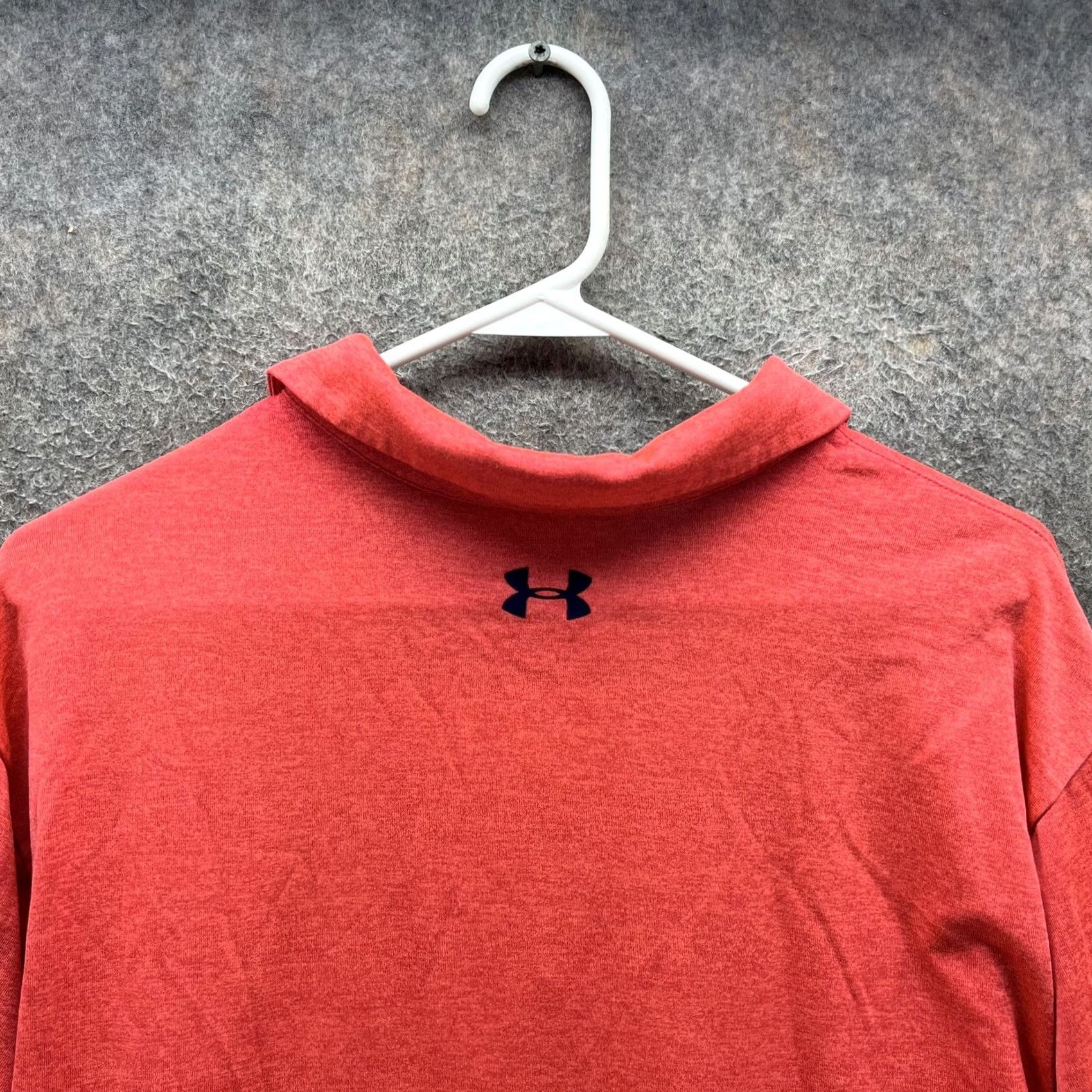 Under Armour Under Armour The Playoff Polo Shirt Mens XL Red Solid Golf Stretch Tagless Polo Shirt Short Sleeve Relaxed Fit Regular Size US XL / EU 56 / 4 - 7 Thumbnail