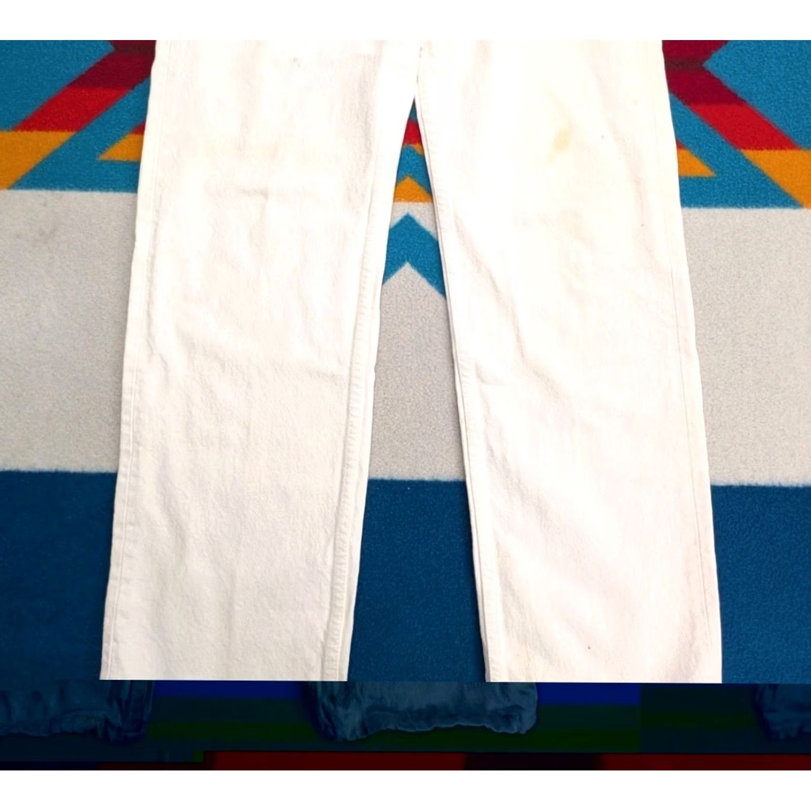 Levi's VINTAGE Levi's 501 XX Jeans White Denim Button Fly 32x31 USA 80s 90s Mens Size US 32 / EU 48 - 5 Thumbnail