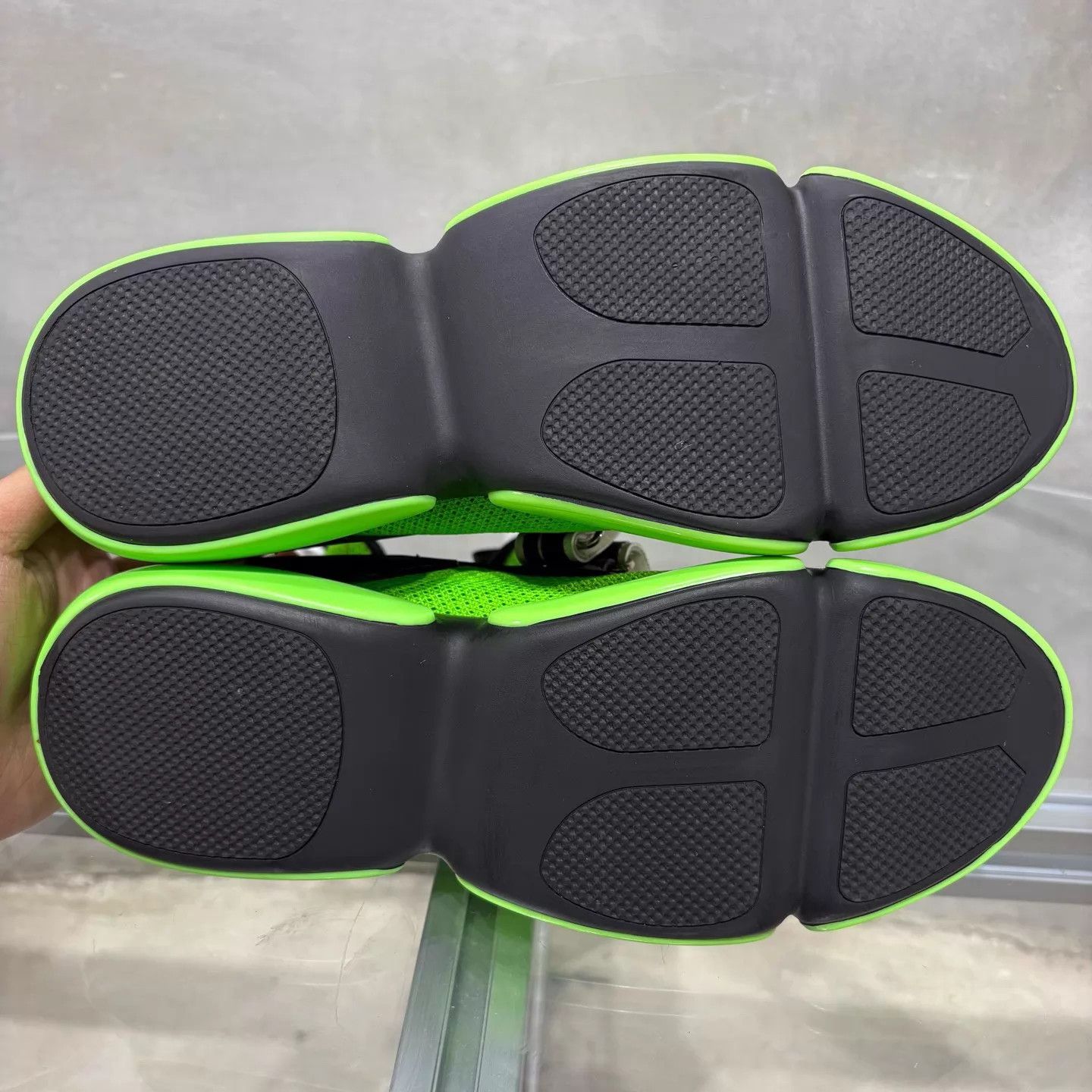 Prada Prada Neon Green Velcro HT Sneakers 37 New Boxless Size US 6.5 / IT 36.5 - 6 Thumbnail