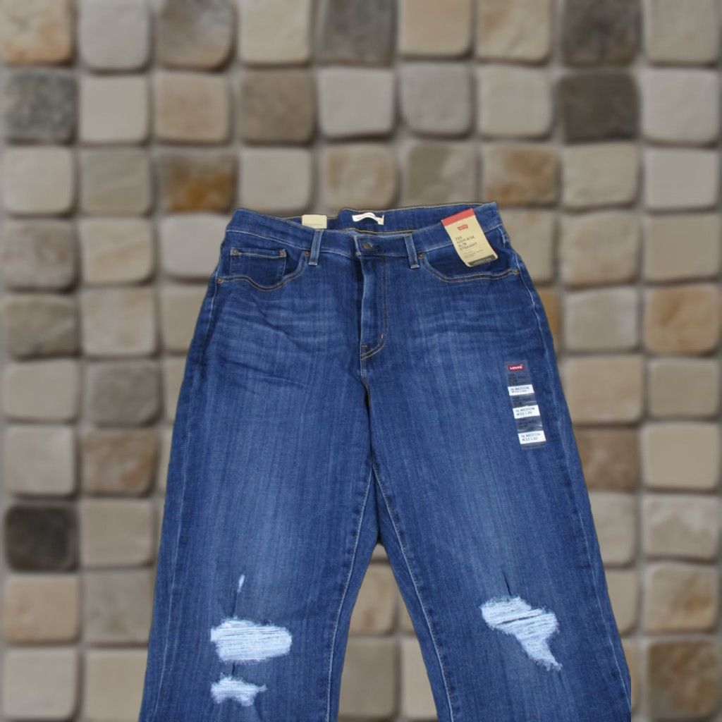Levi's VINTAGE Levis 724 Jeans Womens 33 High Rise Slim Straight Denim NEW Size 24" / US 00 / IT 34 - 1 Thumbnail