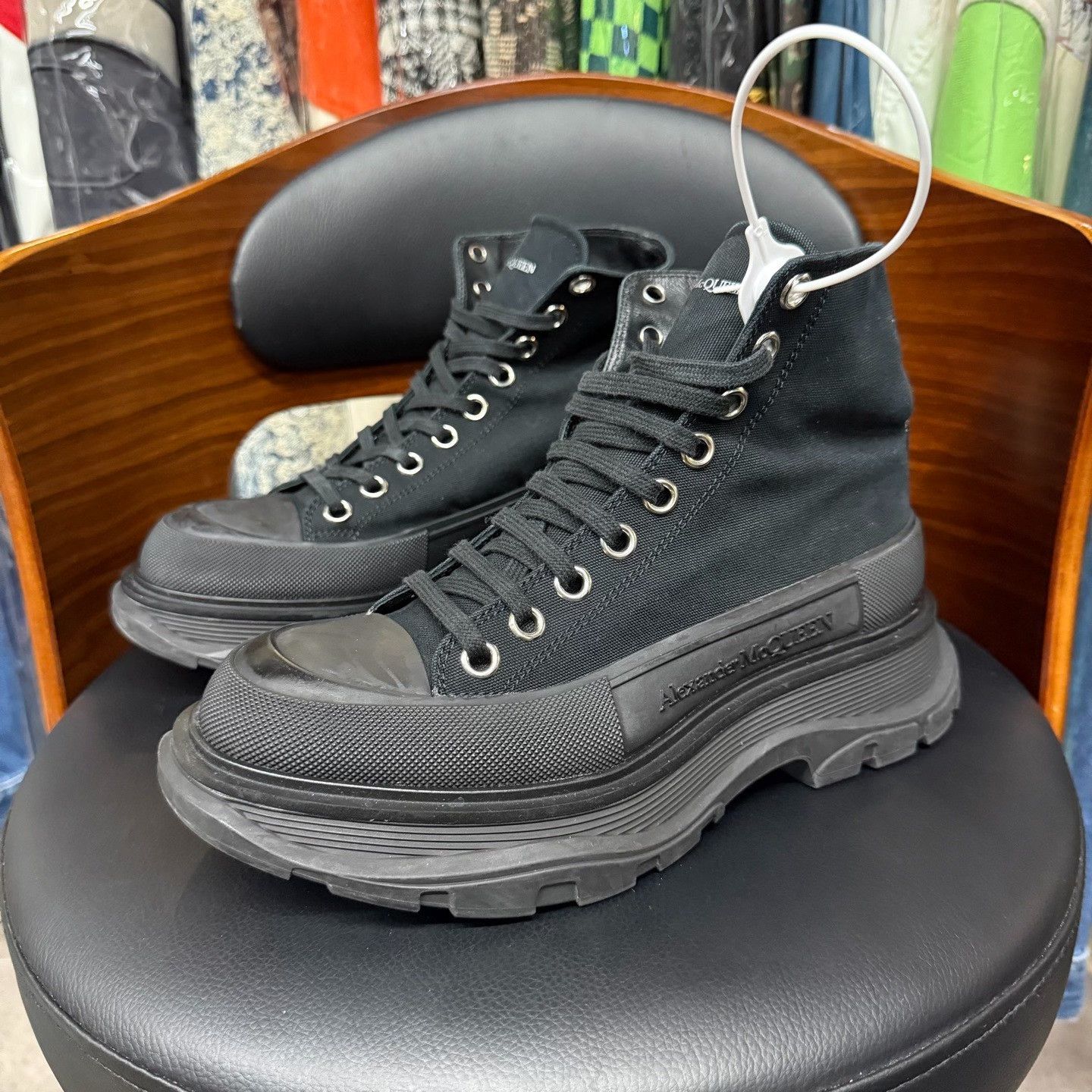 Alexander McQueen Black Boots us_6-5 Women Size US 6.5 / IT 36.5 - 1 Thumbnail