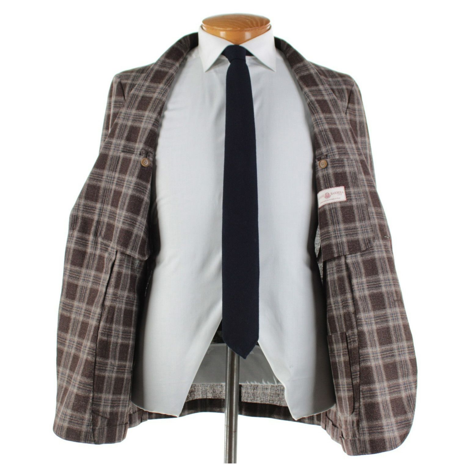 Luciano Barbera Luciano Barbera Sport Coat Size 42 US in Brown Size 42R - 6 Thumbnail