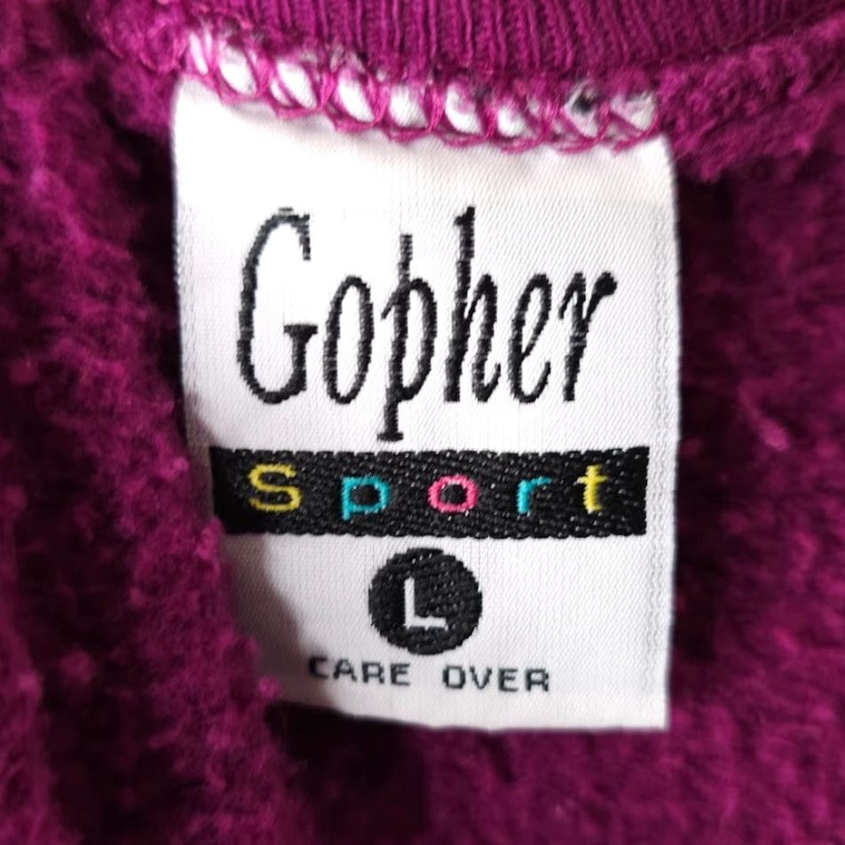 Vintage VINTAGE Gopher Sport Sweatshirt Mens Size Medium Purple 90s Roses Floral Made In USA Size US M / EU 48-50 / 2 - 6 Thumbnail