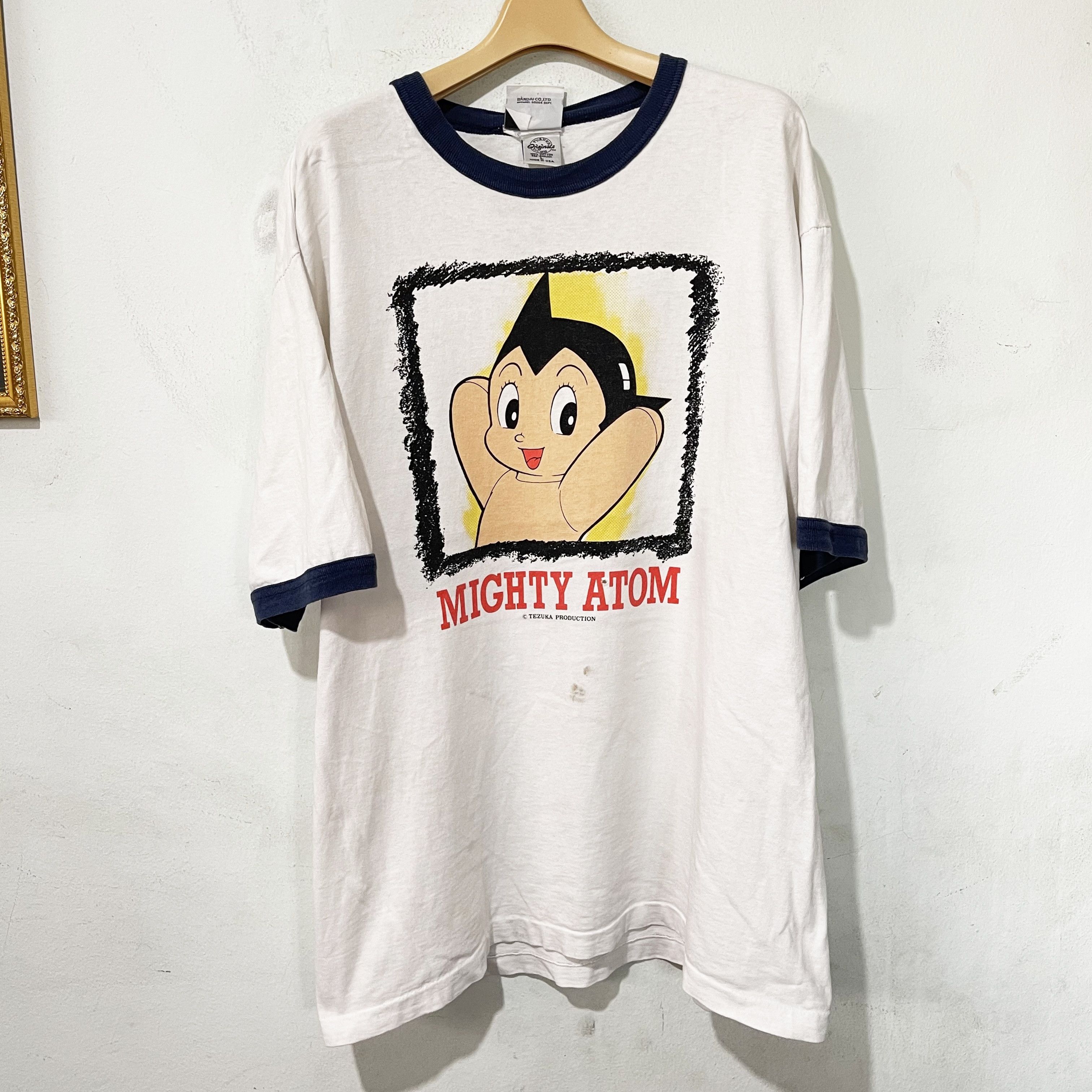 Anime Vintage 90s Mighty Atom Ringer Tee Size US L / EU 52-54 / 3 - 1 Thumbnail