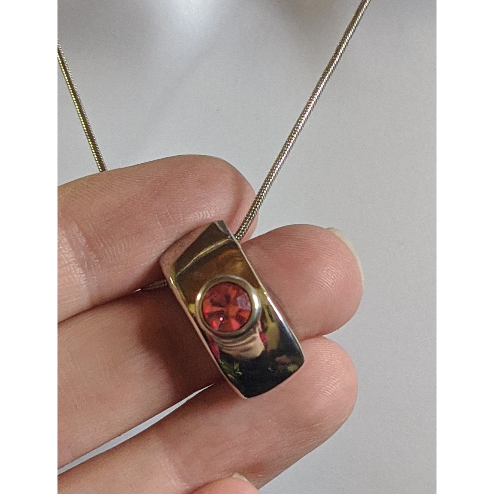 Other Modern Silver Tone Customizable Pendant Necklace With Pink G Size ONE SIZE - 2 Thumbnail