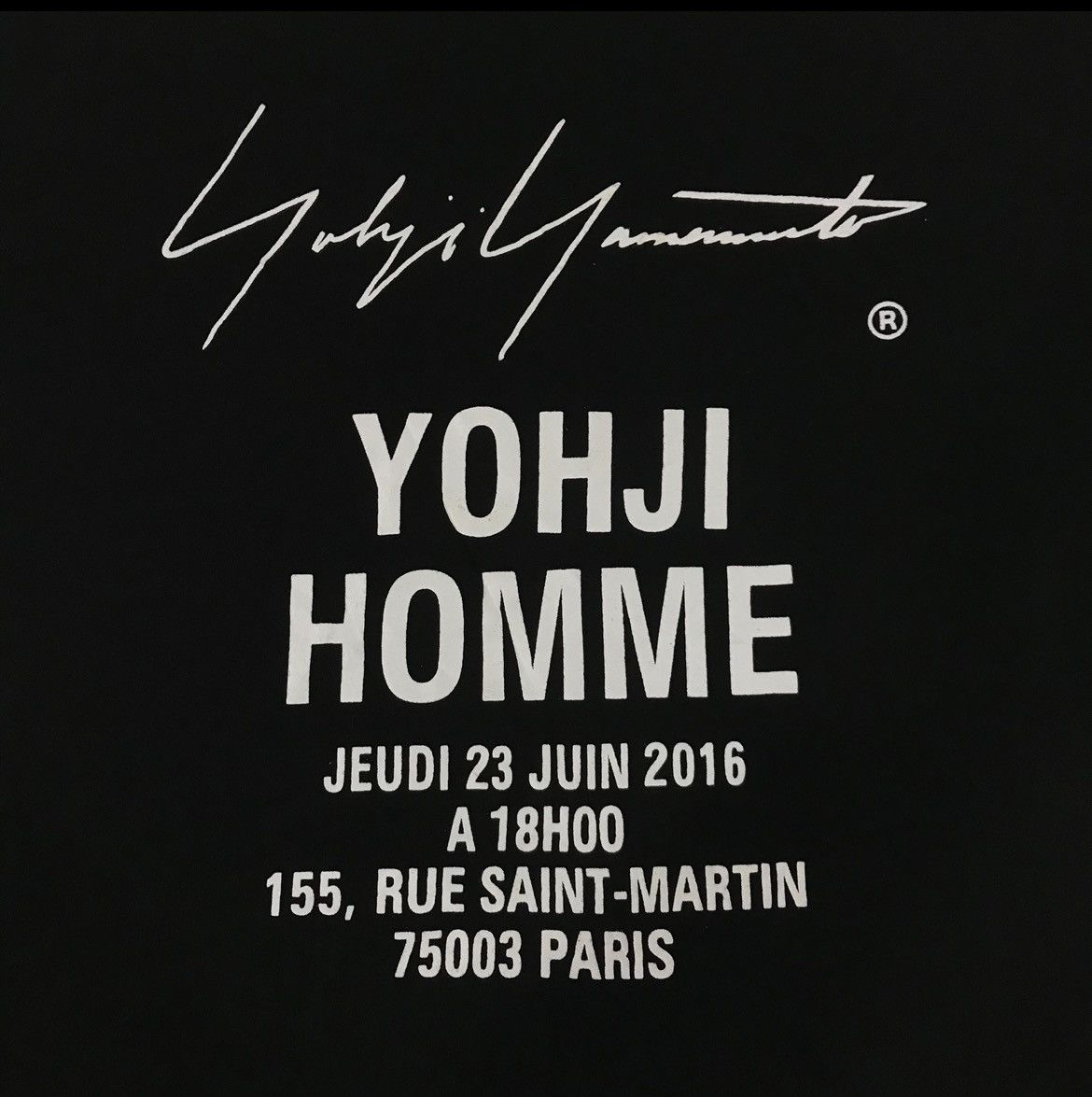 Japanese Brand × Yohji Yamamoto NeW Old Stock‼️Yohji Yamamoto Pour Home Staff Tee Size US L / EU 52-54 / 3 - 6 Thumbnail