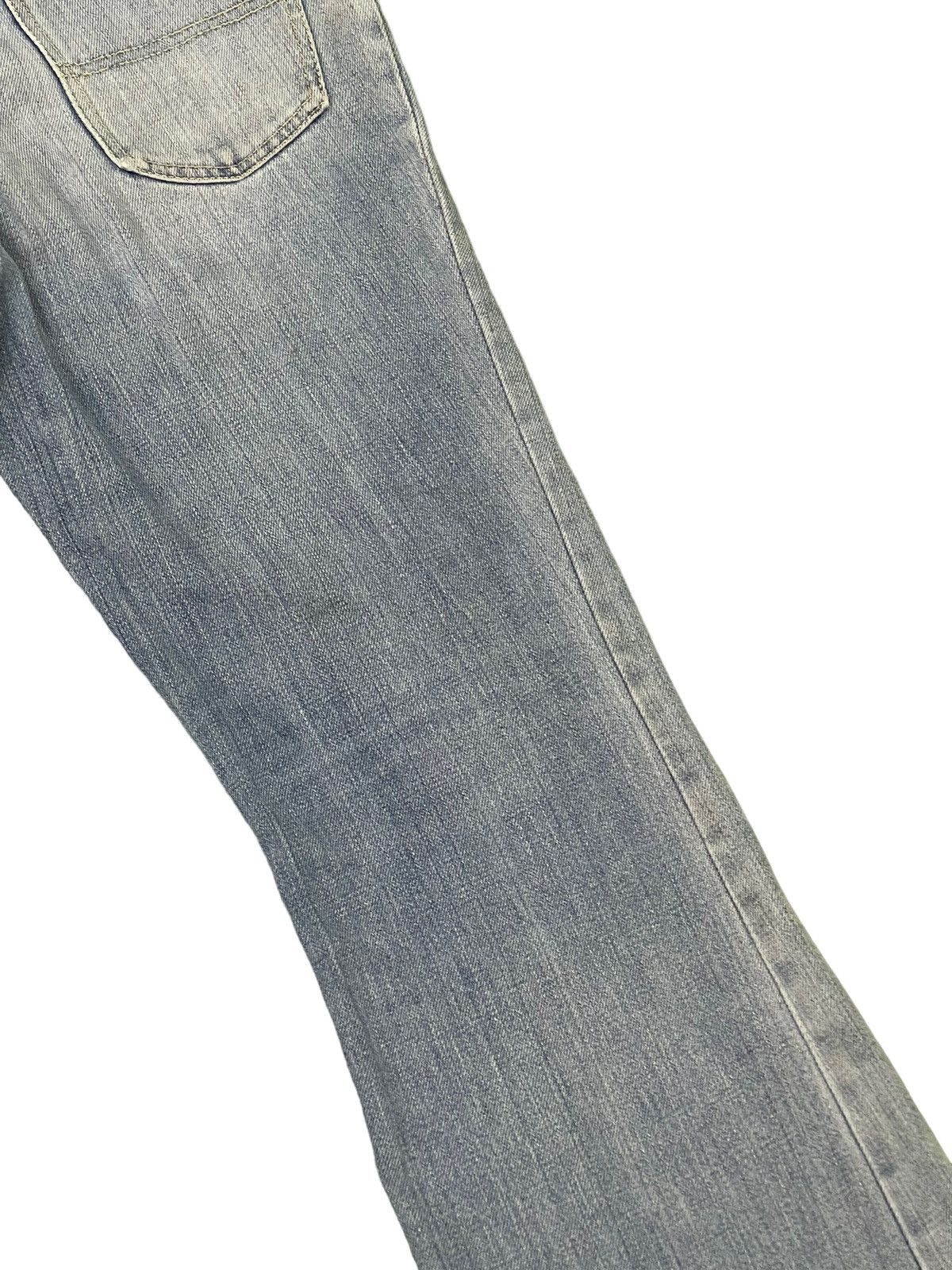 Japanese Brand Flare Jeans Blue Way Japan Faded Distress Boot Cut 7🟦6 Size US 30 / EU 46 - 17 Thumbnail