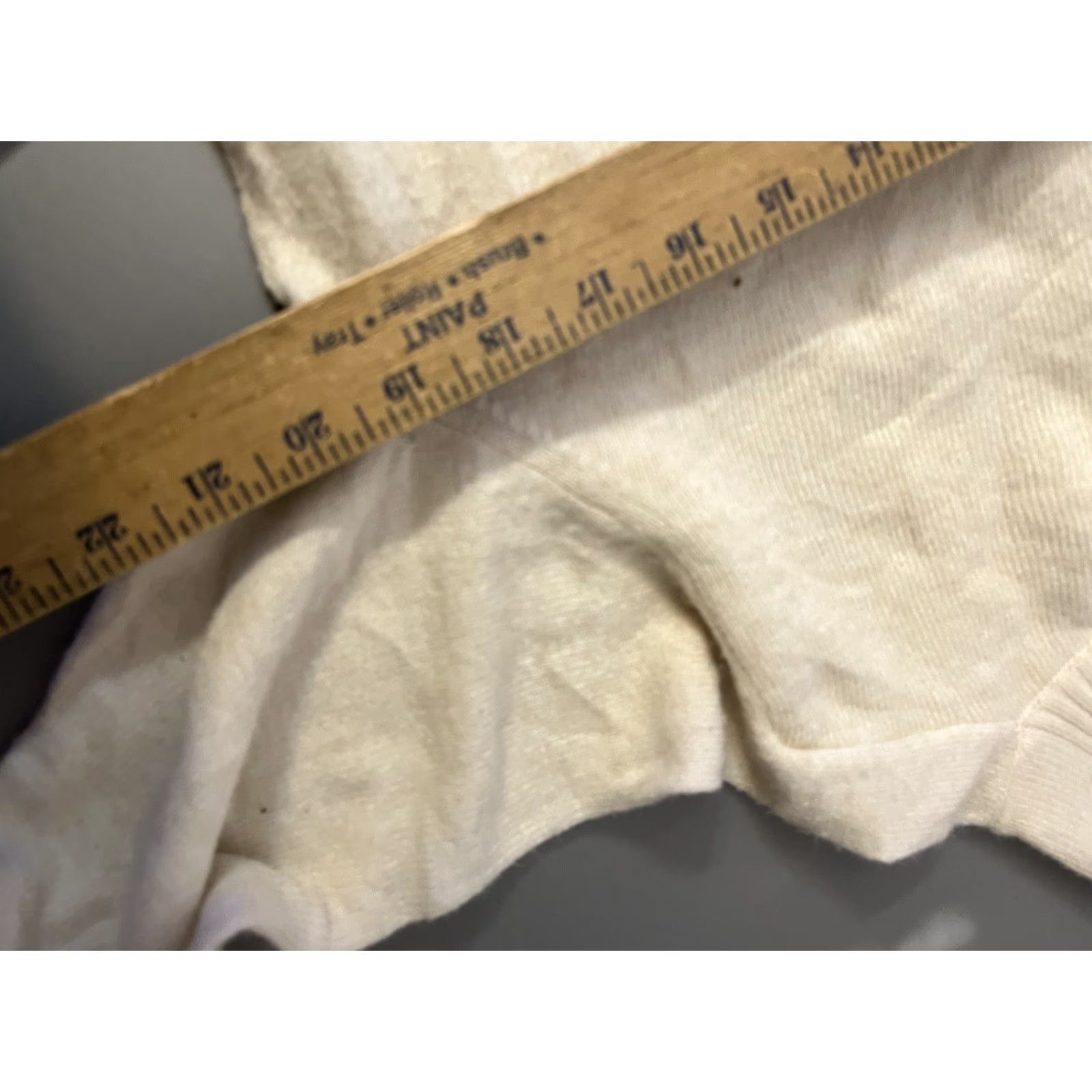 Banana Republic VINTAGE Banana Republic Cream Acrylic Nylon Blend Mock Neck Sweater Women's Size M All Seasons Pullover Size M / US 6-8 / IT 42-44 - 6 Thumbnail