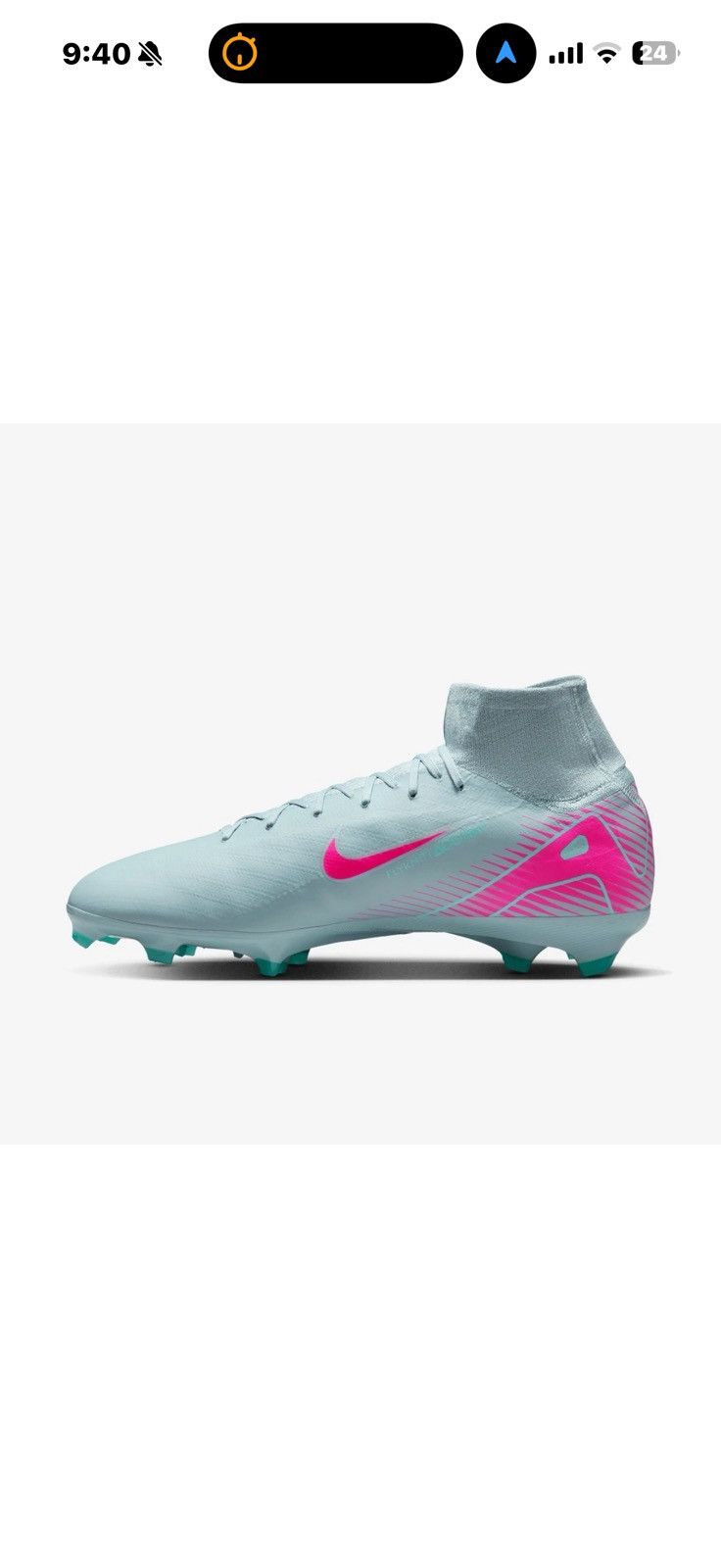 Nike Nike Zoom Superfly 10 Pro FG Ocean Cube PinkBlast Cleat Size US 11 / EU 44 - 10 Thumbnail