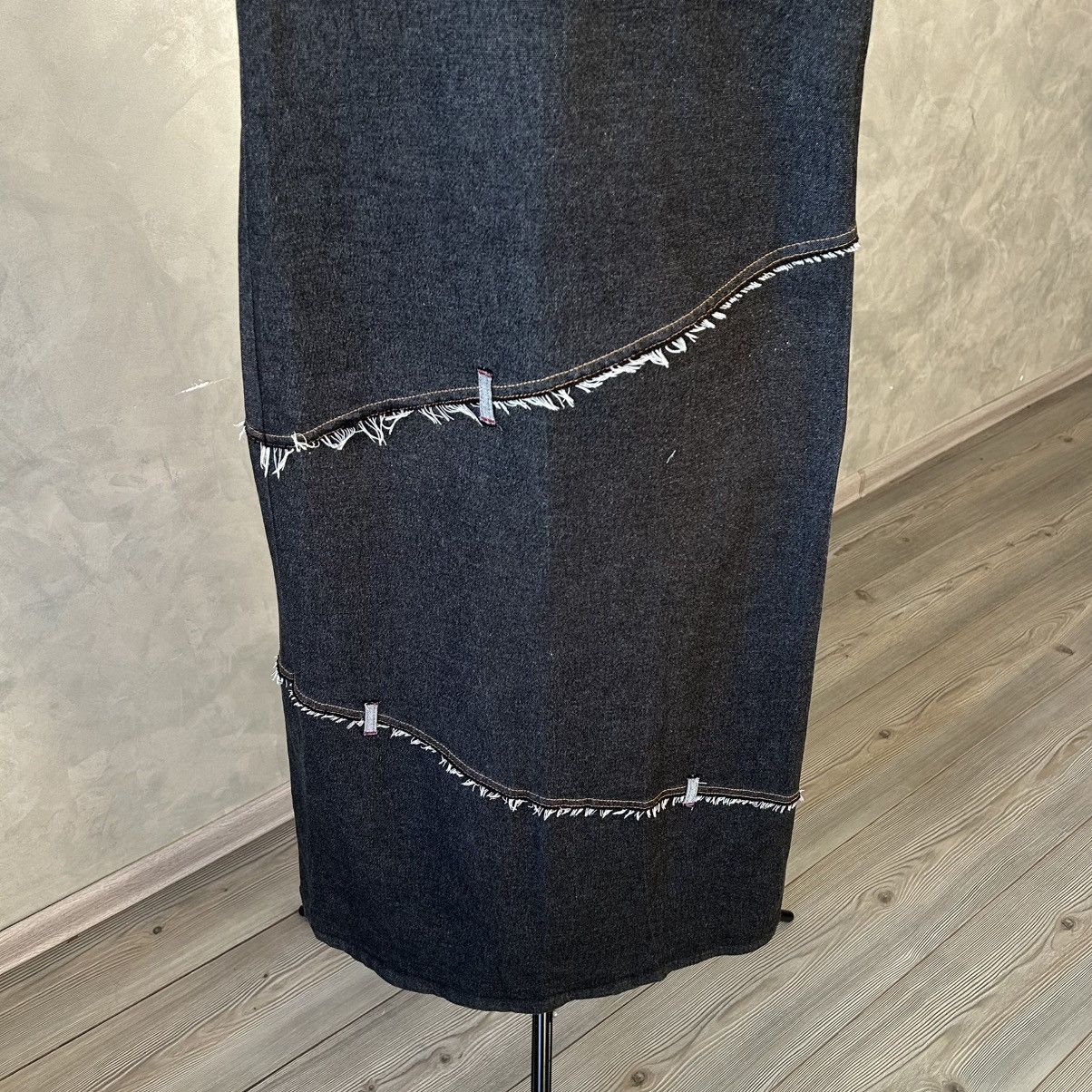 Cop Copine Vintage Cop Copine Asymmetrical Dark Wash Denim Dress Size M / US 6-8 / IT 42-44 - 3 Thumbnail