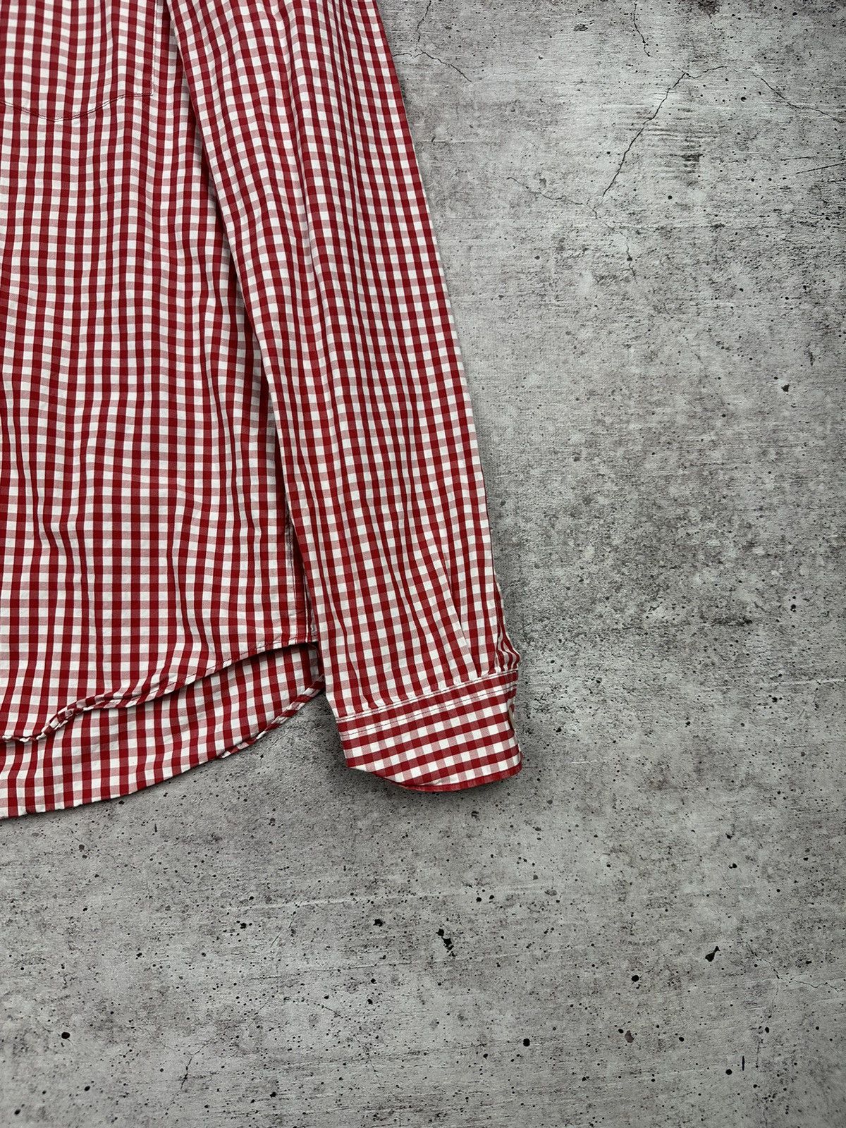 Burberry Burberry Brit Small Logo Check Patterned Button Up Shirt Size US XL / EU 56 / 4 - 5 Thumbnail