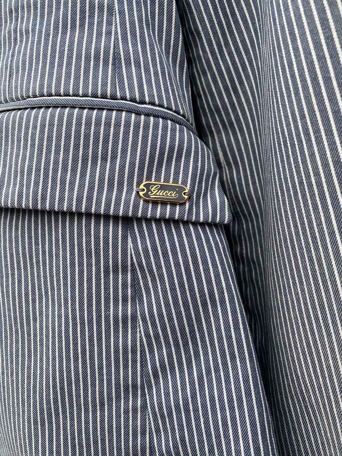 Gucci Gucci stripped blazer jacket size 40 made in italy Size S / US 4 / IT 40 - 3 Thumbnail