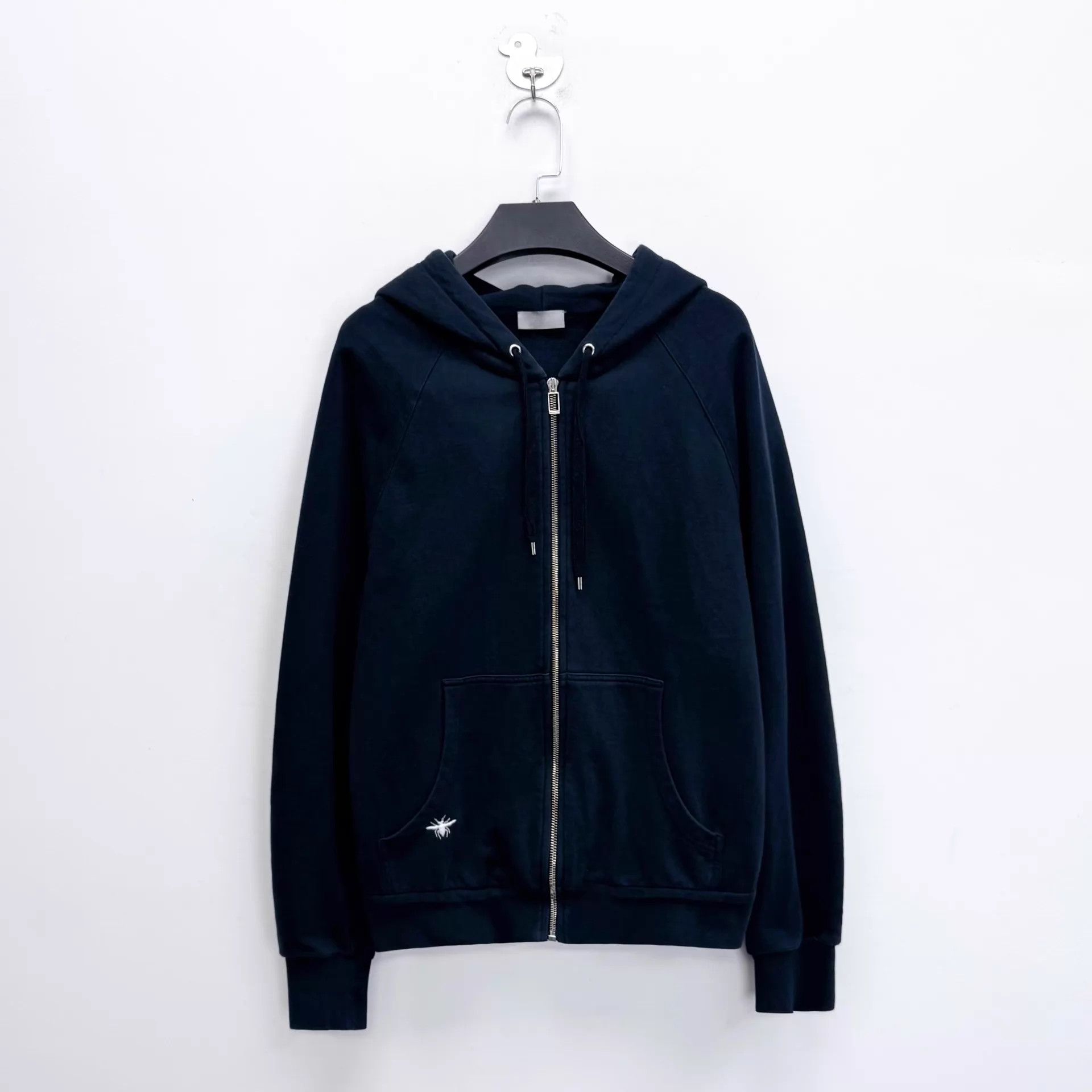 Dior Dior Navy Embroidered Bee Zip Hoodie M Size US M / EU 48-50 / 2 - 1 Thumbnail