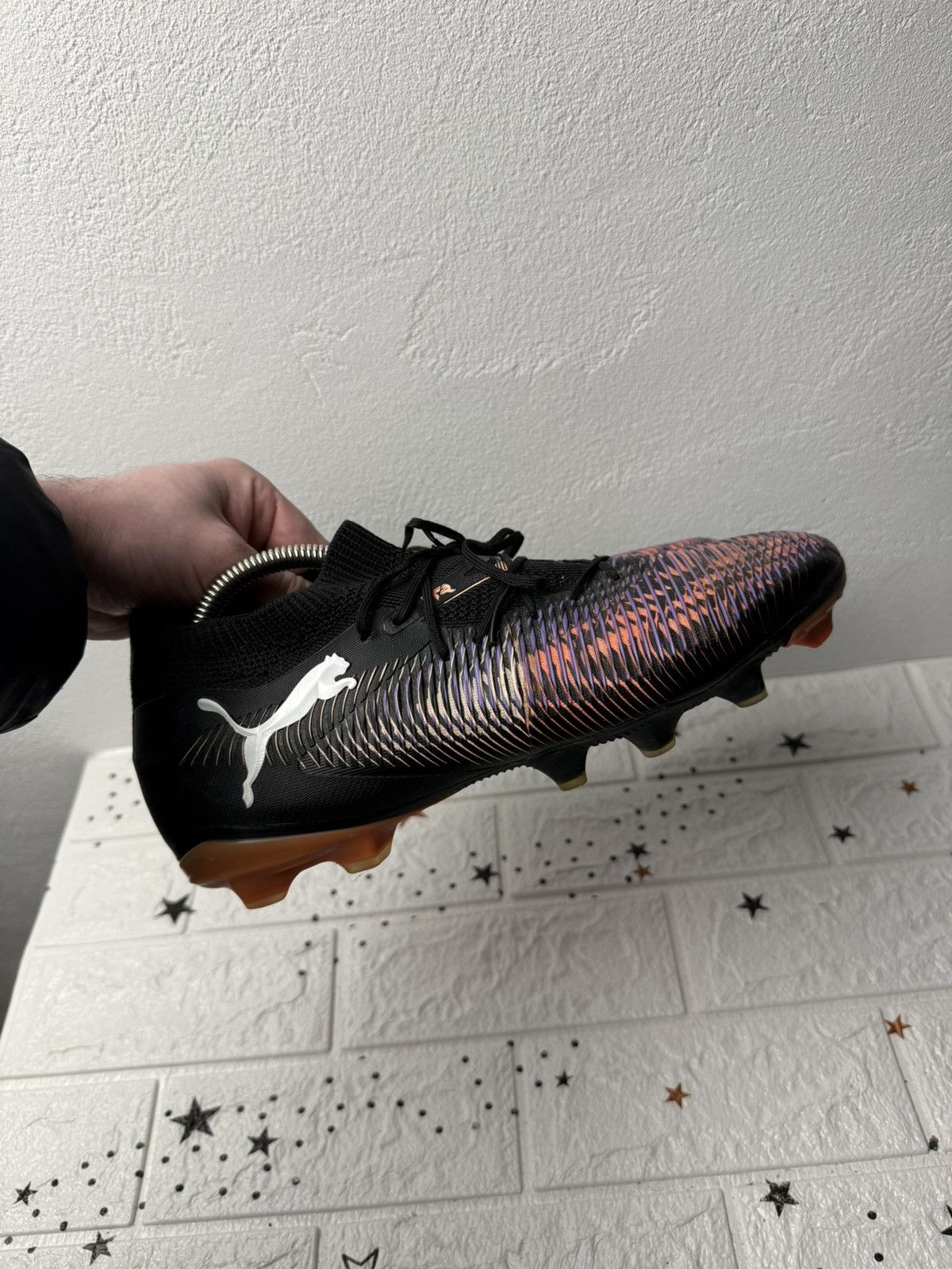 Puma Puma Future 1.4 fg/ag Eclipse Football Black Cleats Boots 