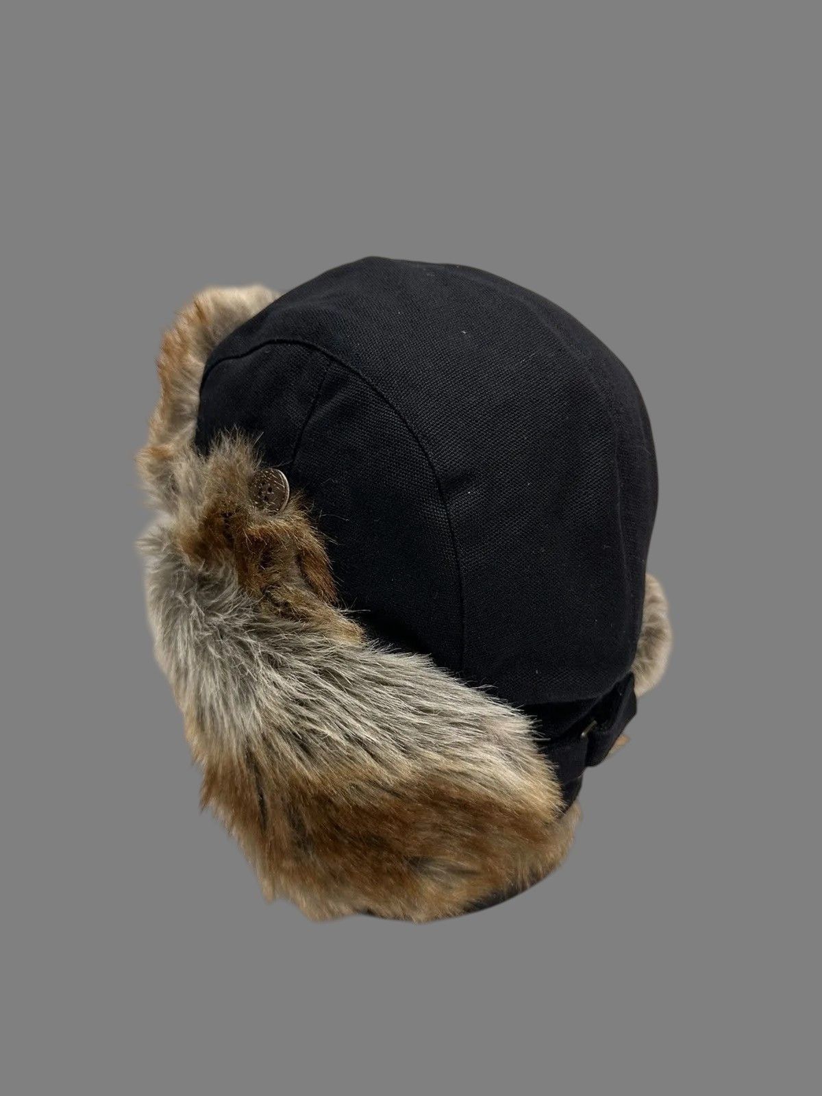 Le Grande Bleu (L.G.B.) Y2K Dickies Retro Black Trapper Hat Faux Fur Vintage Size ONE SIZE - 5 Thumbnail