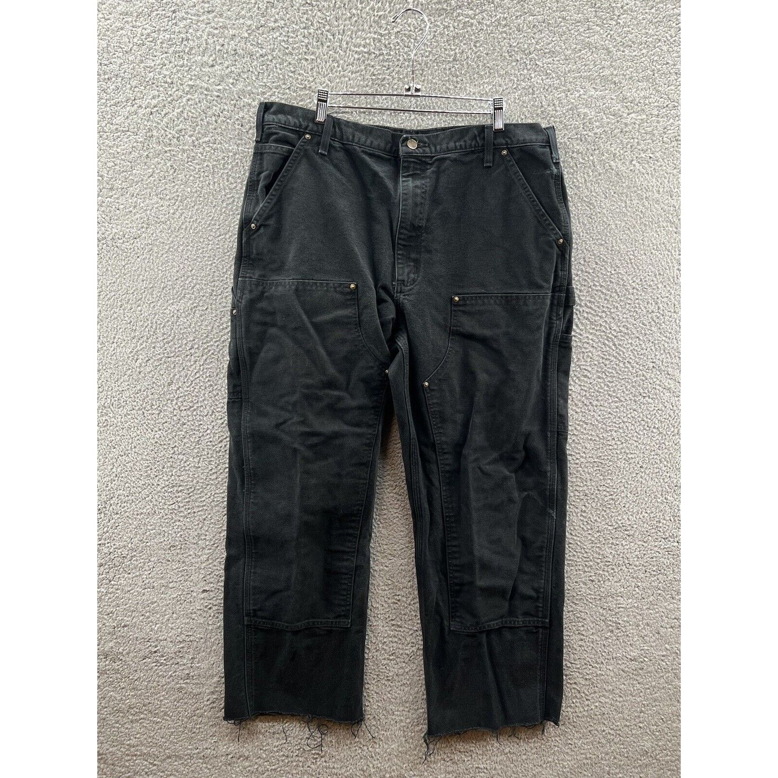Carhartt B136 BLK Double Knee Carpenter Work Pants Sz. 38x32
