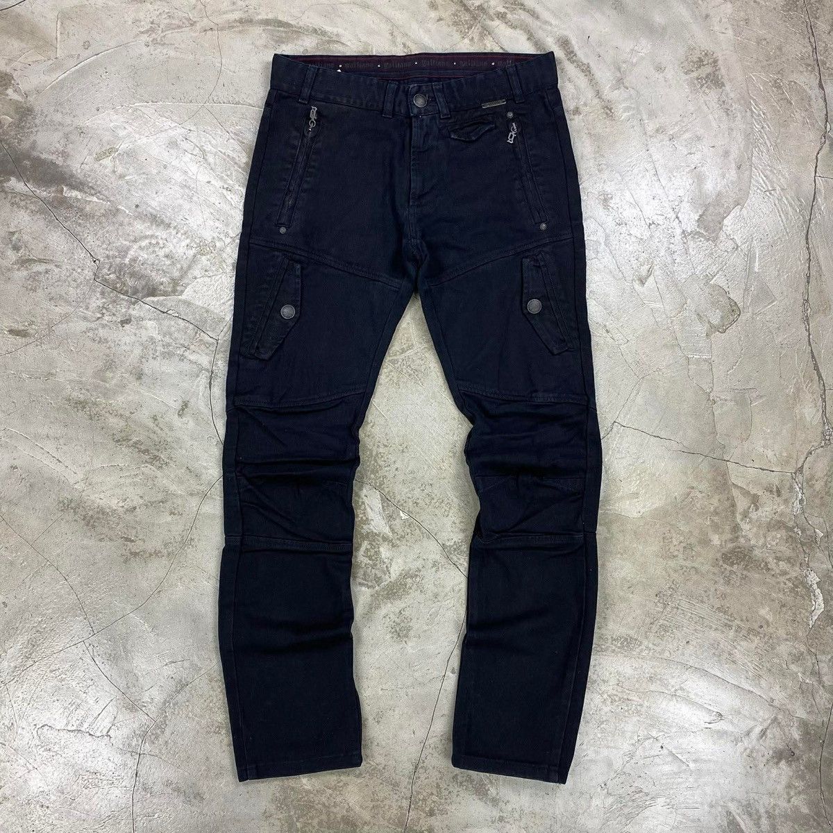 John Galliano Cargo Biker Jeans Jeans Size US 32 / EU 48 - 1 Thumbnail