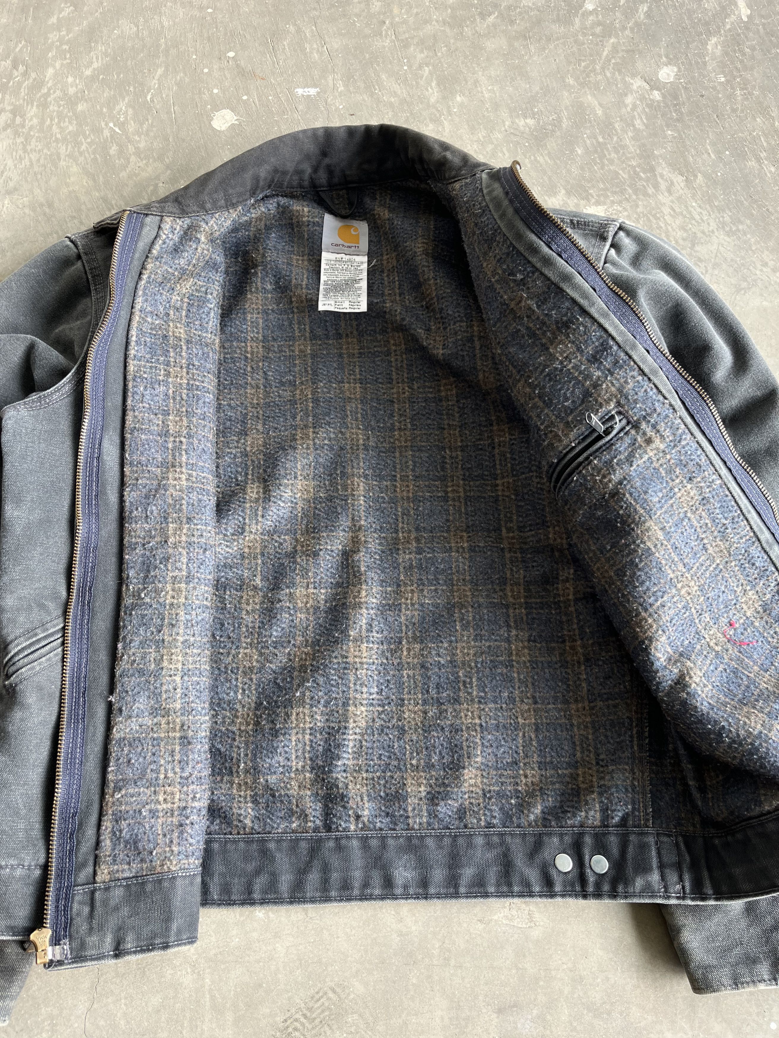 Carhartt J97 PTL グレー カバーオール Vintage Carhartt Detroit Jacket J97 PTL Mens XL Petrol Gray Canvas